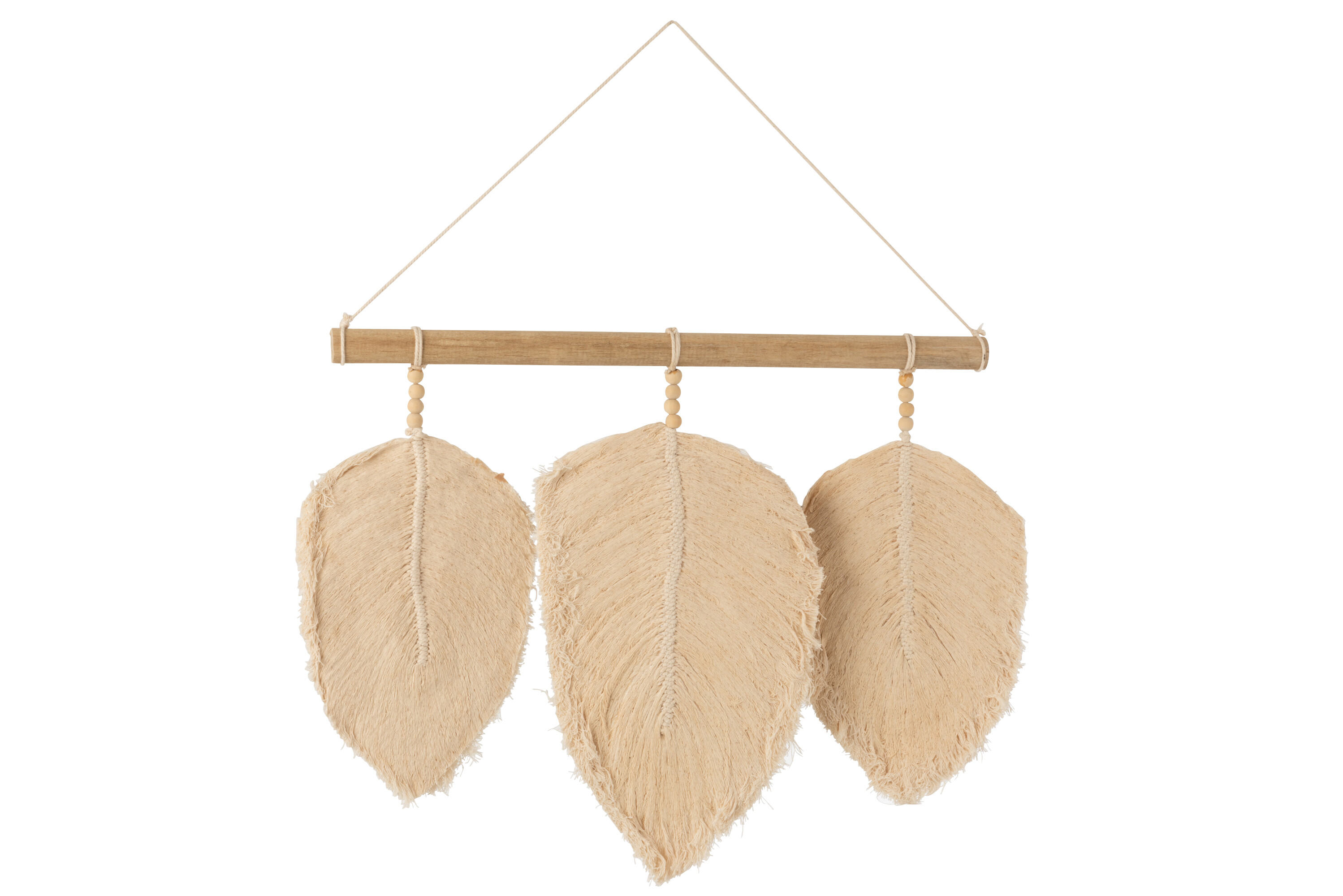 SUSP PLUMES 3 COTON BEIGE