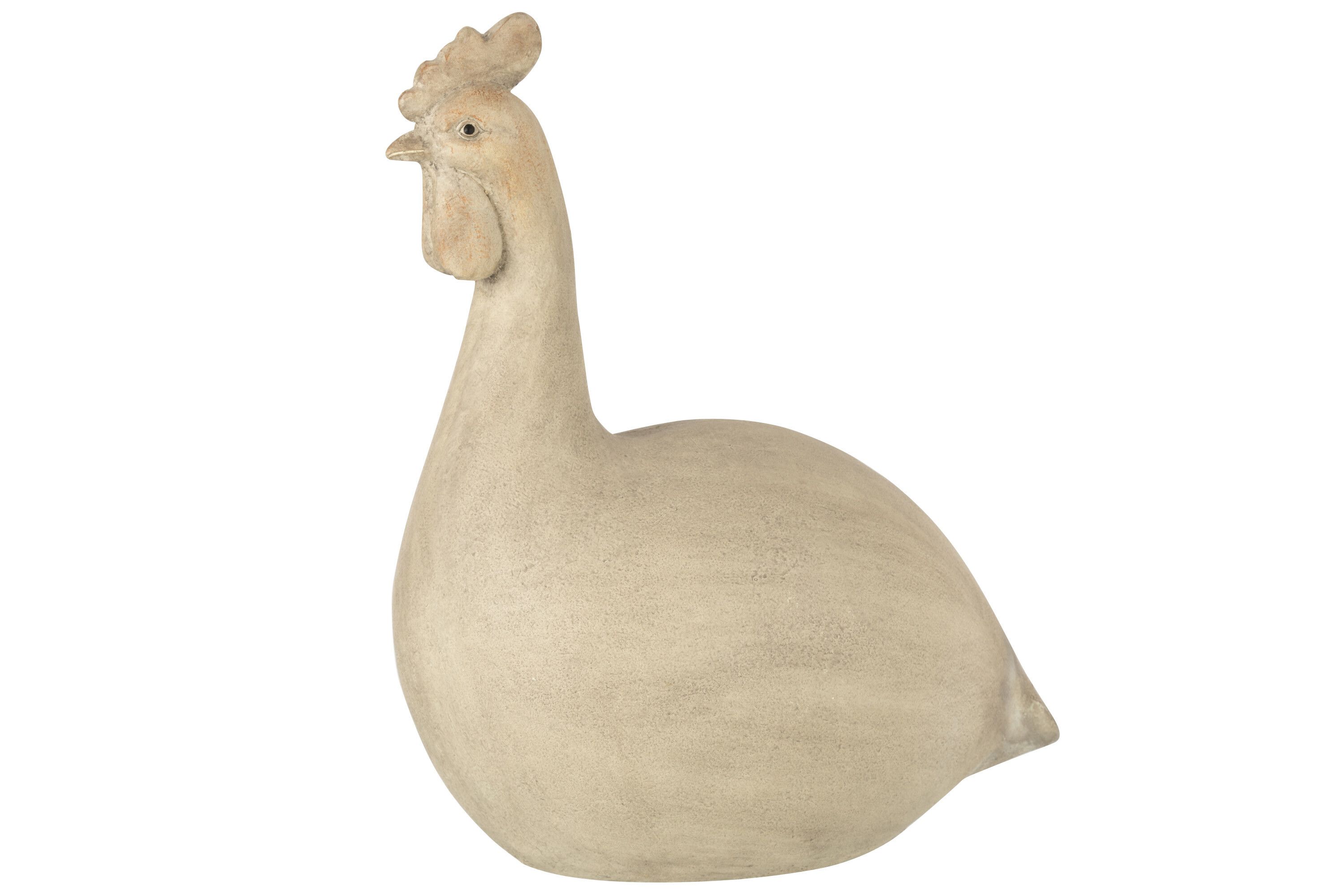 POULE RESINE BEIGE L