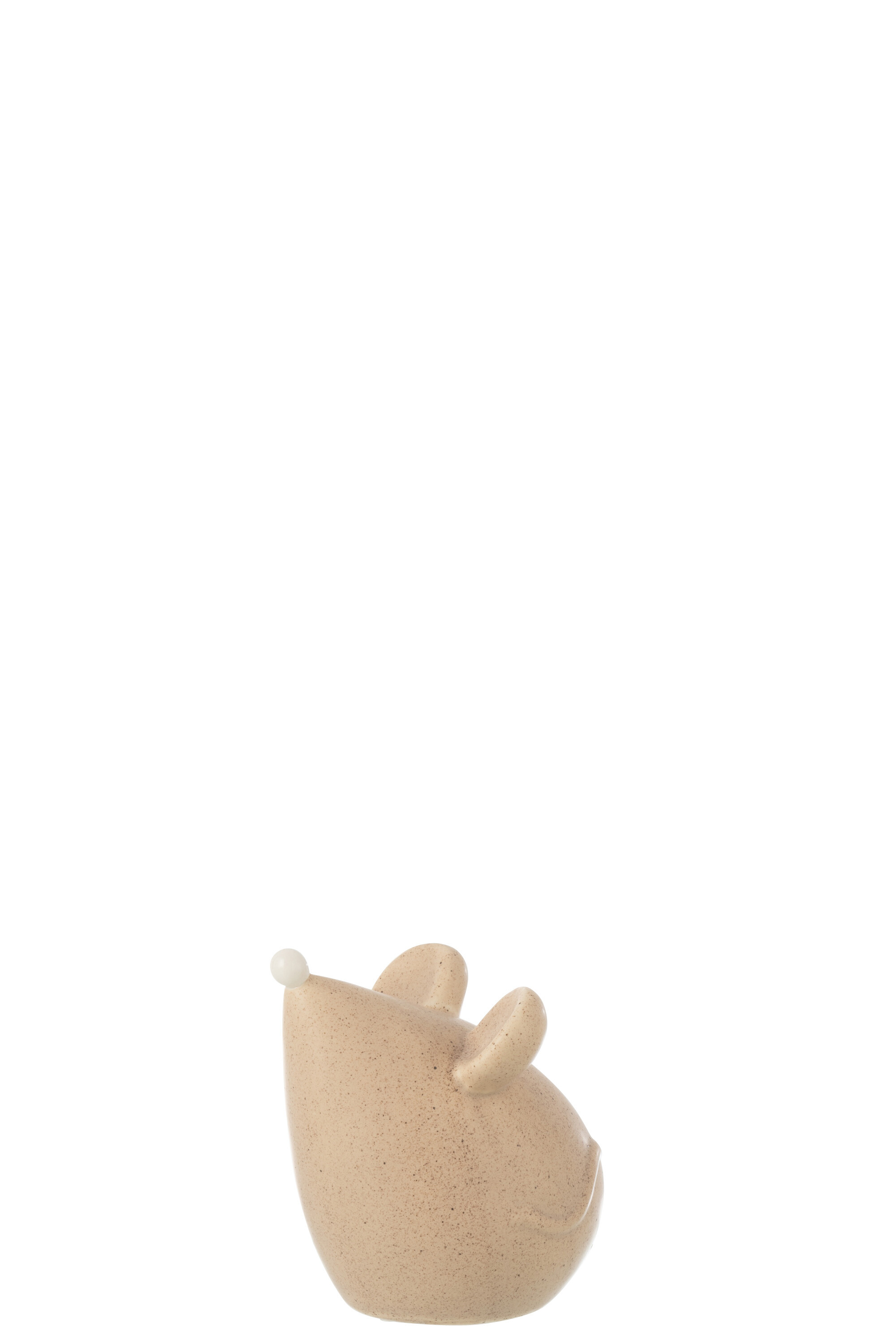 SOURIS PORC BEIGE/BLANC S