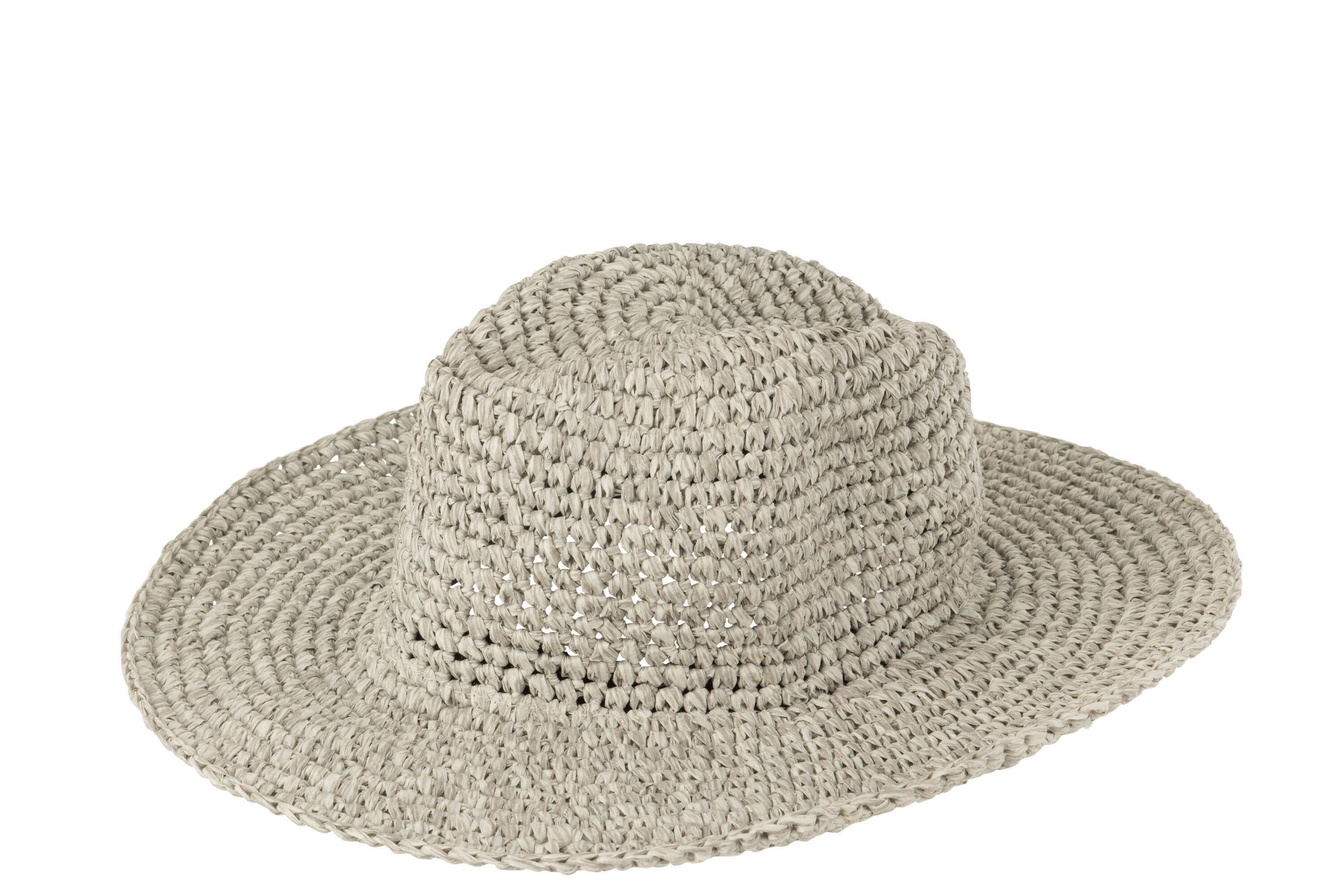 CHAPEAU PLAGE PAPIER GRIS CL