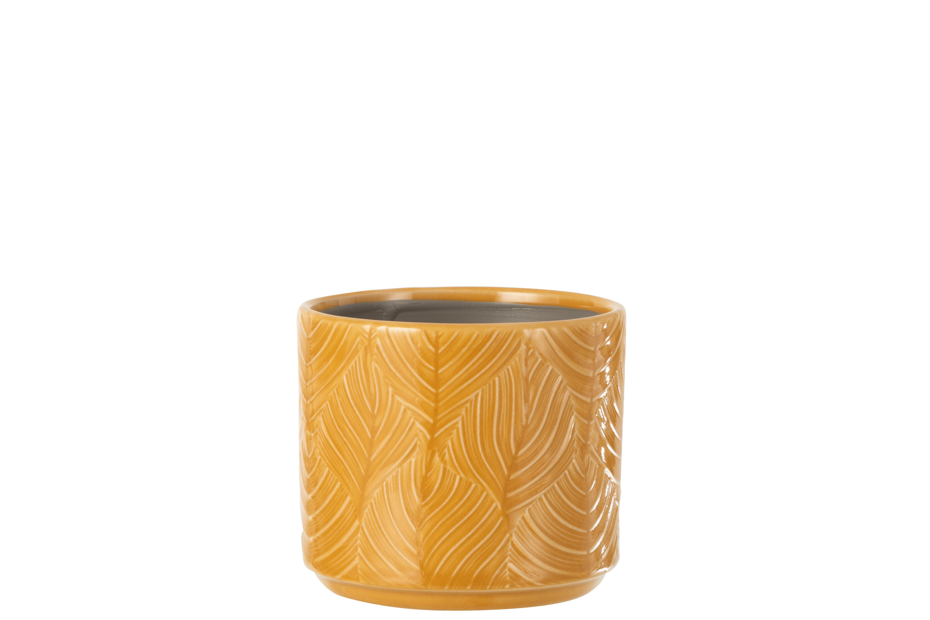 CACHEPOT TROPICAL CER OCRE S