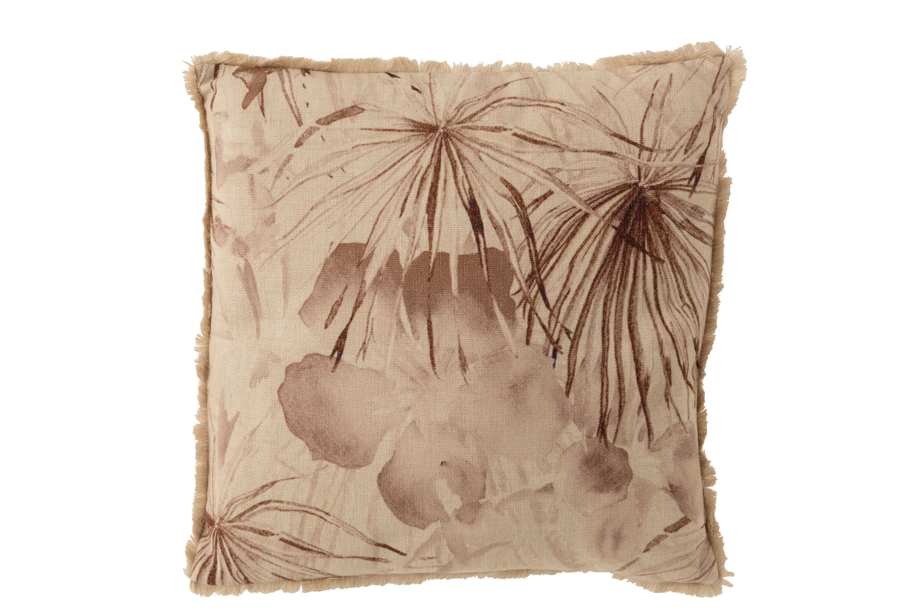 COUSSIN FLEUR COTON BEIGE/GRS