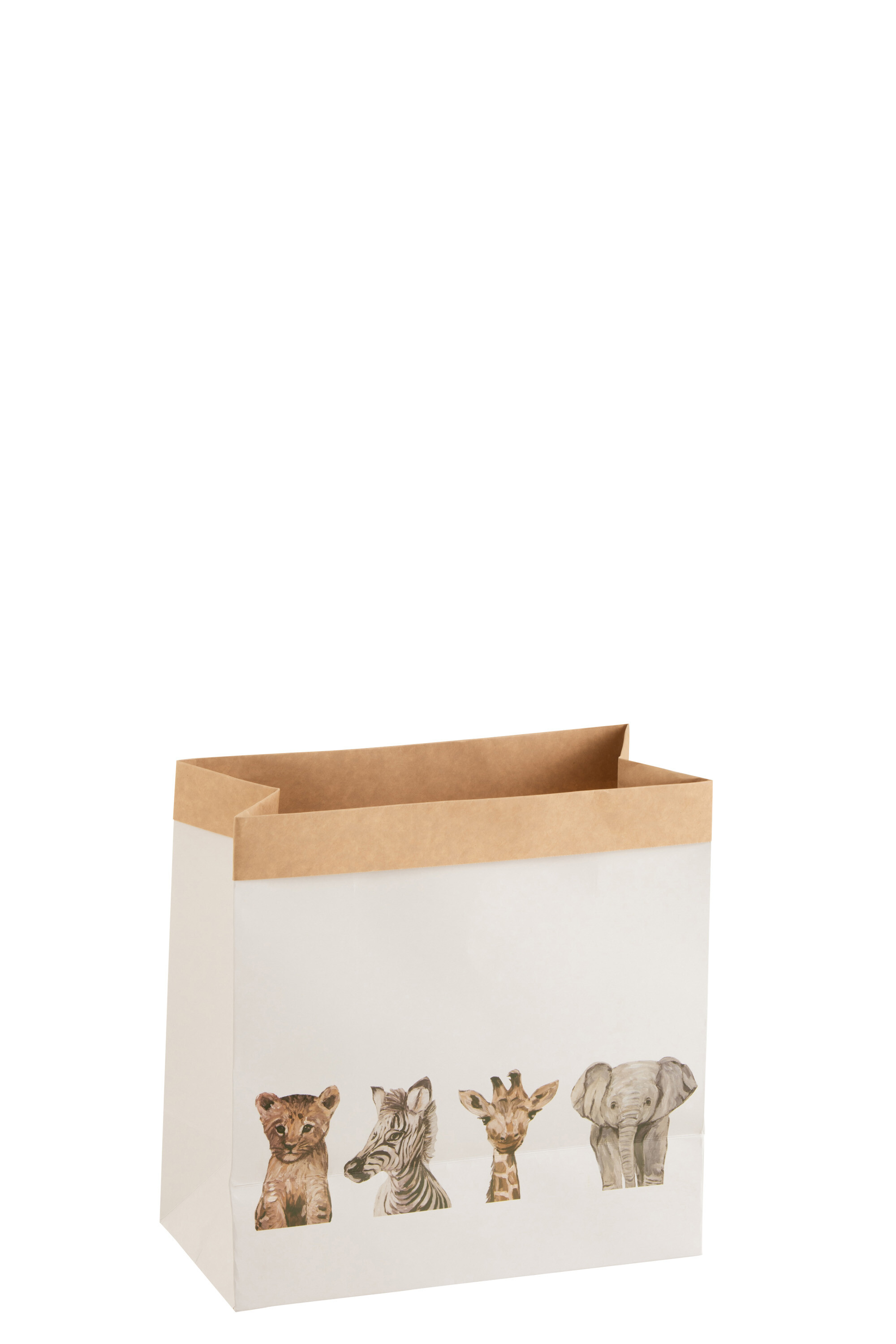 SAC ANIMAUX SAFARI PAP BLANC S