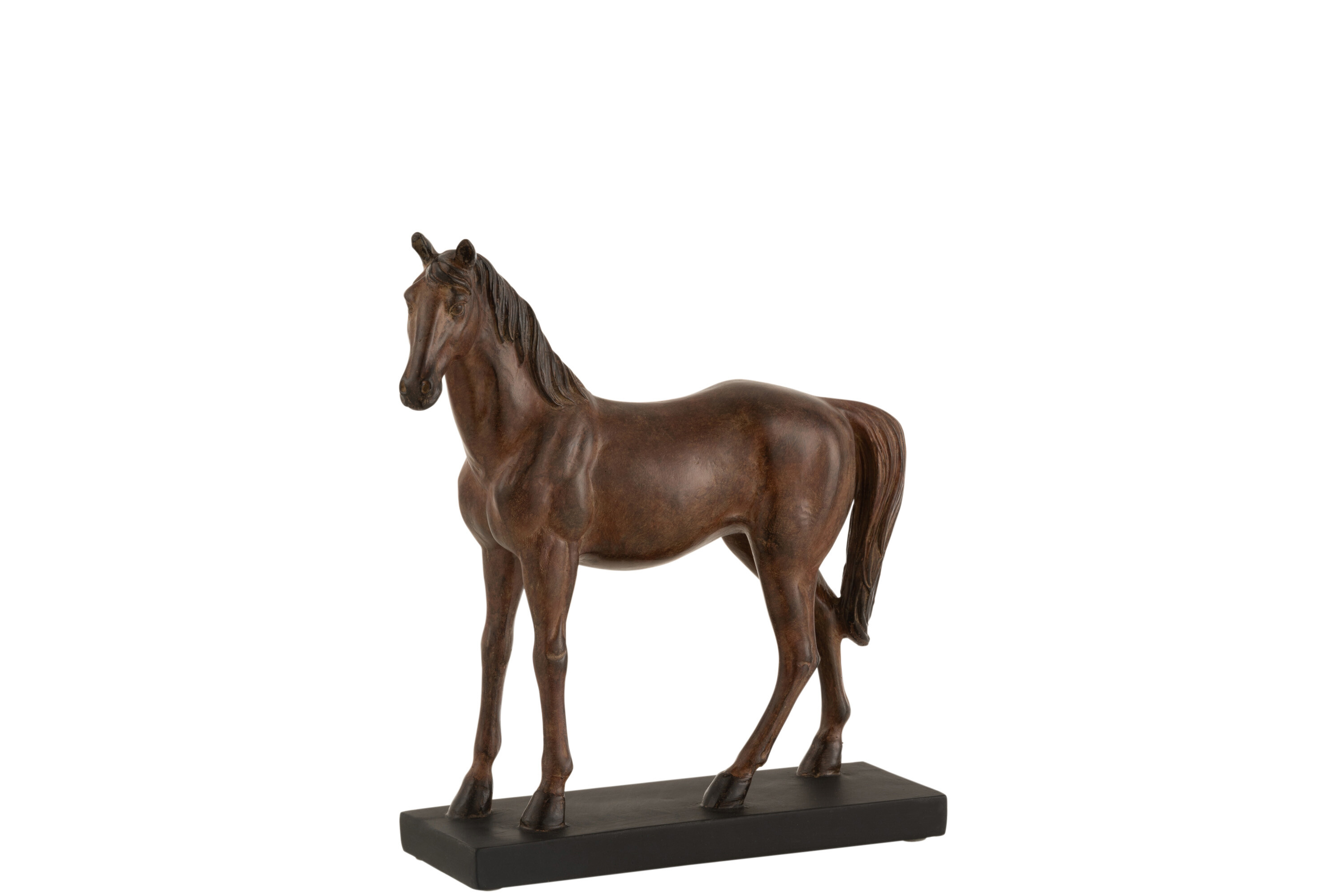 CHEVAL RESINE MARRON S