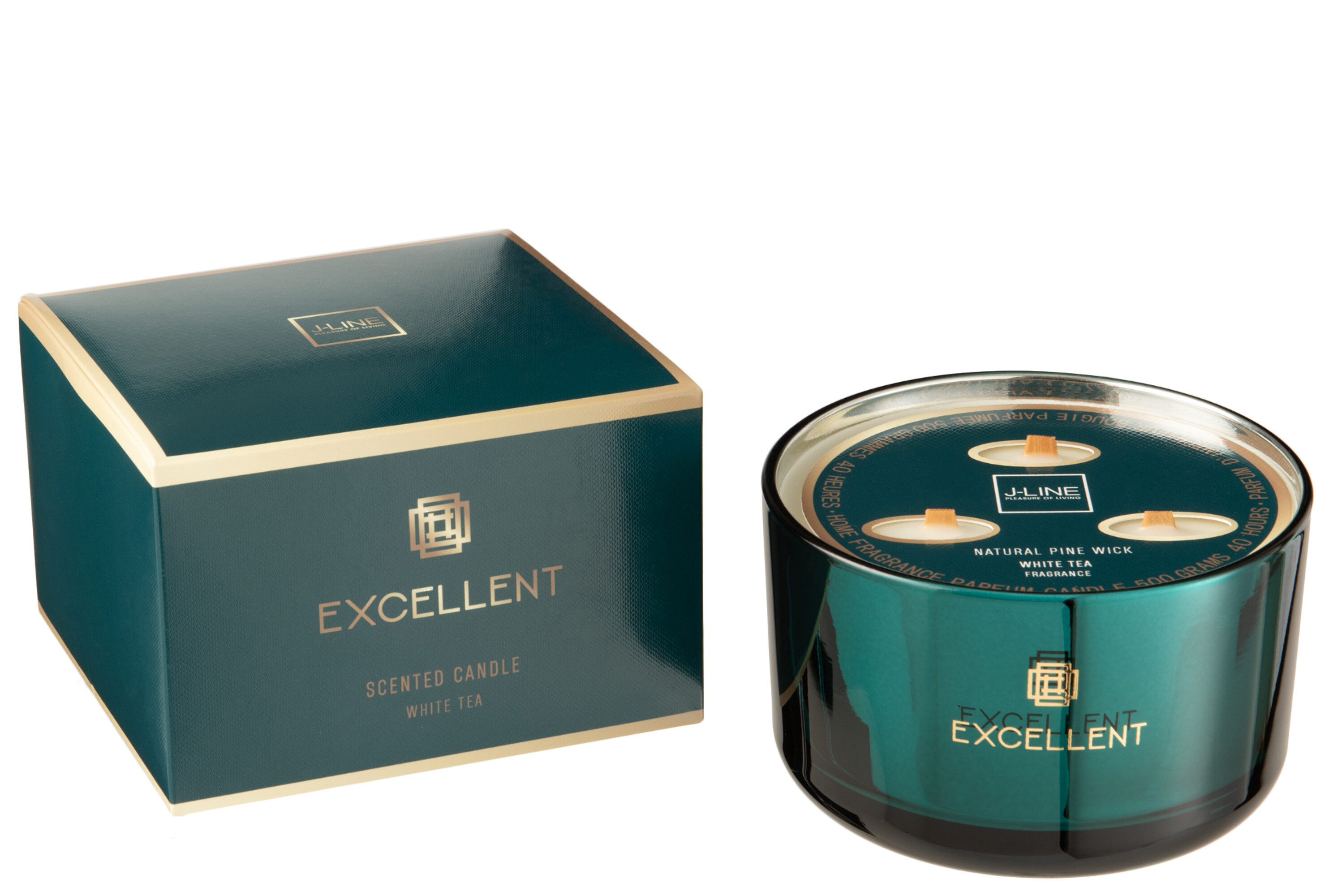 BOUGIE PAR EXC WHITE TEA PET L 40H