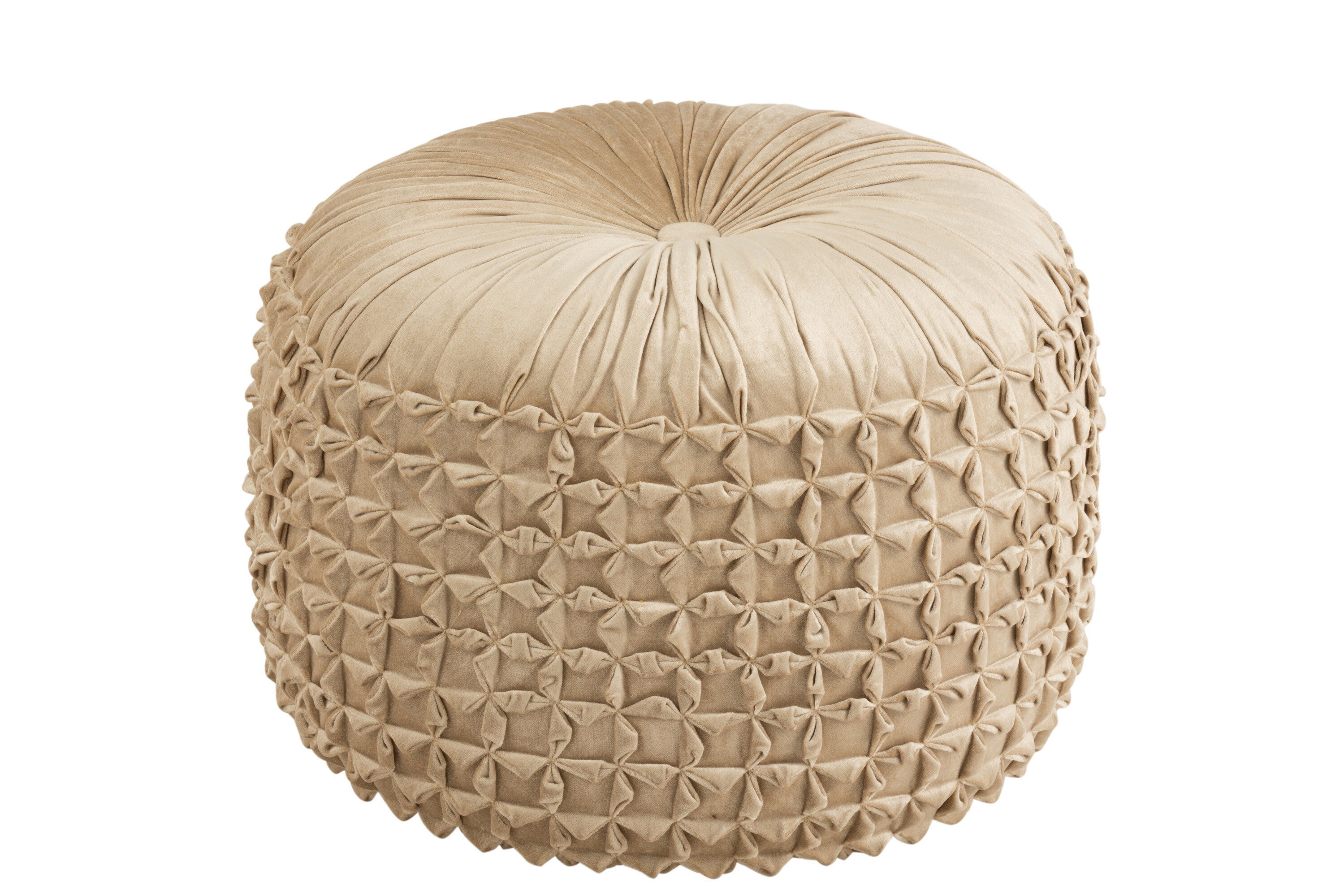 POUF VIVA ROND POLYES OR