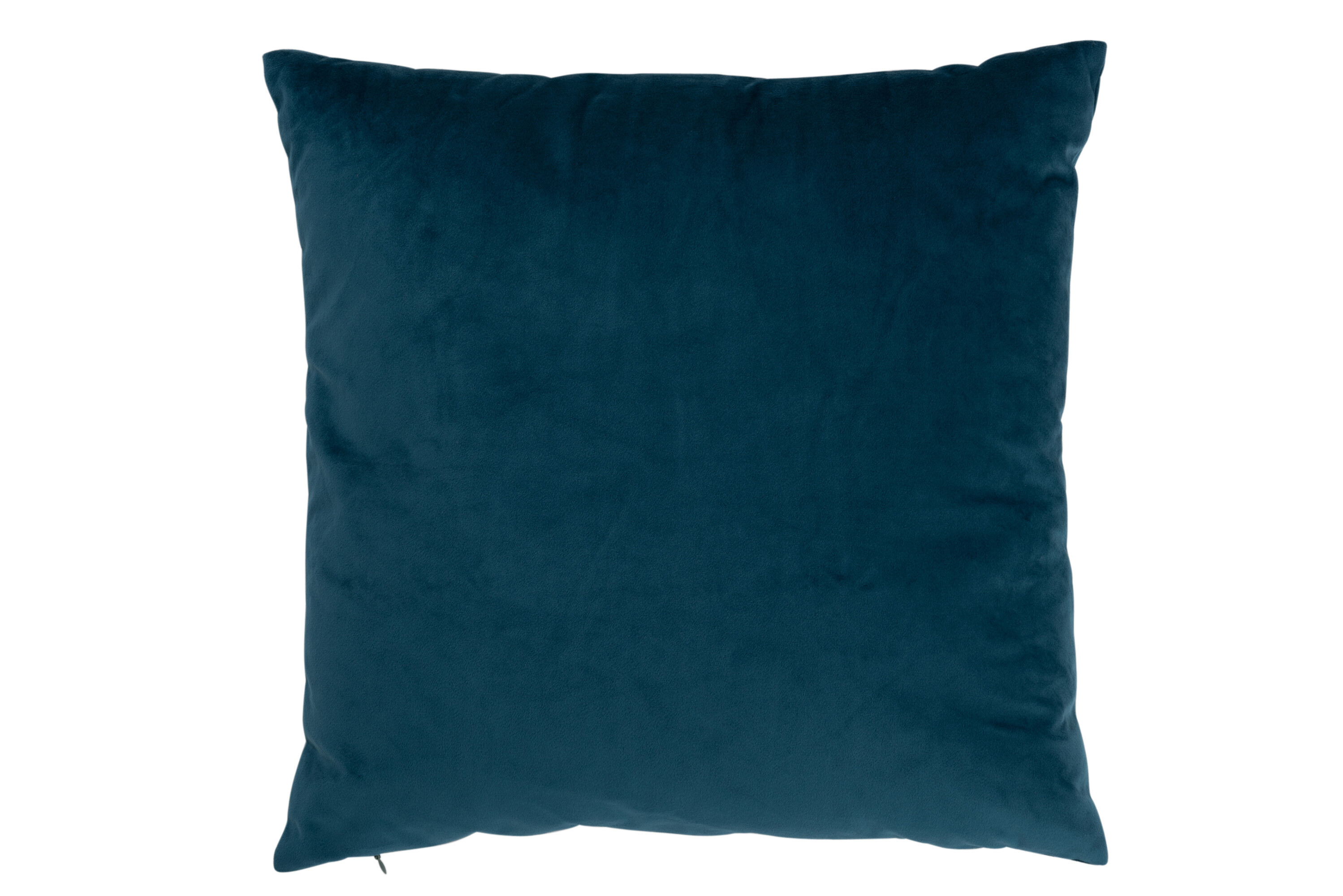 COUSSIN CARRE VELOURS PETROLE