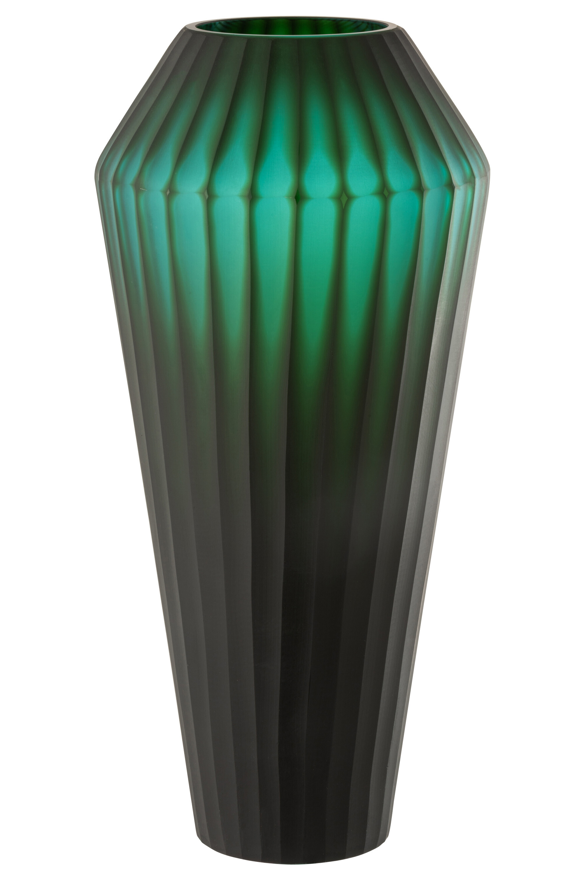 VASE ELISE VERT VERRE LARGE