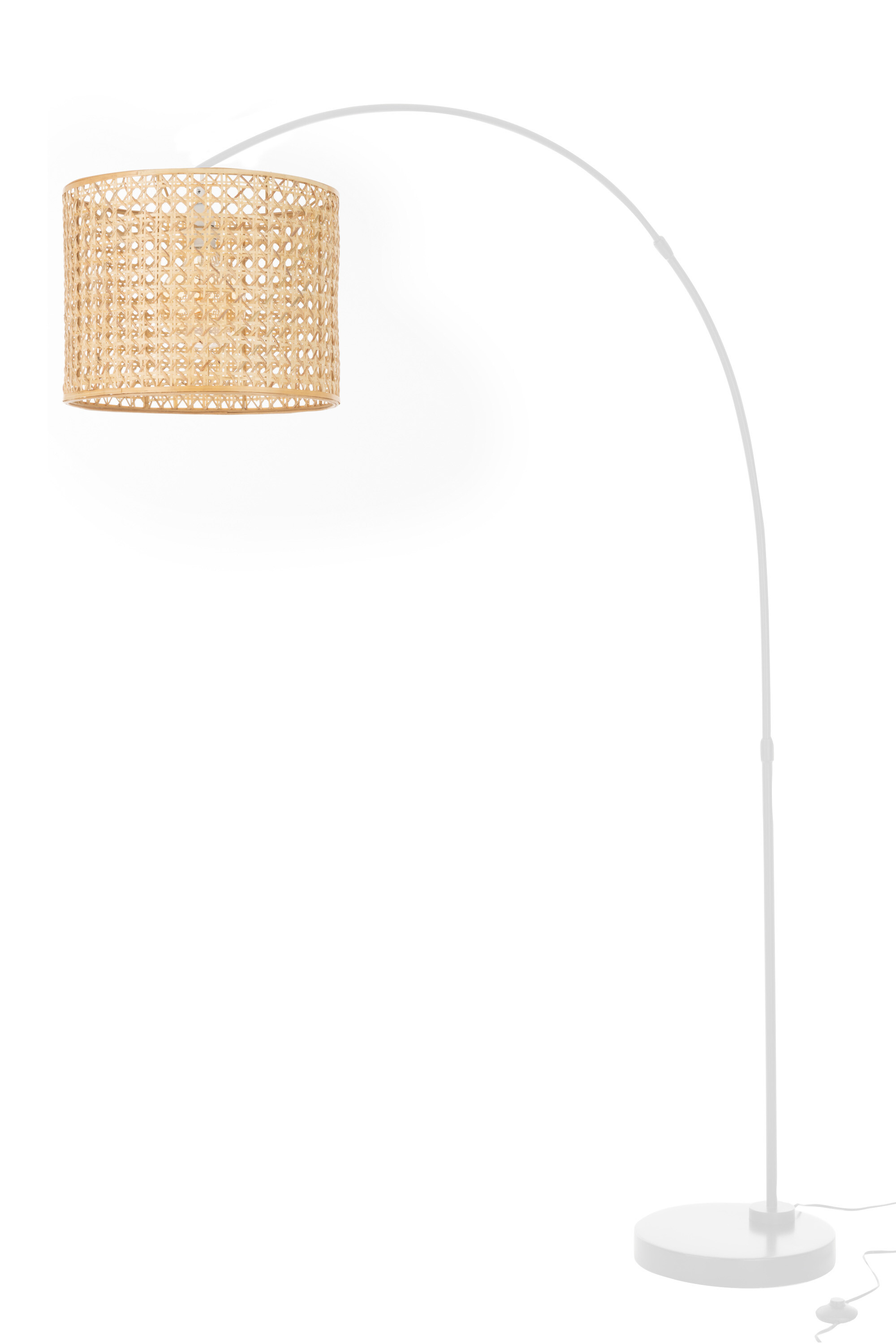 LAMPE ROMA BAMBOU MET NAT/BLA