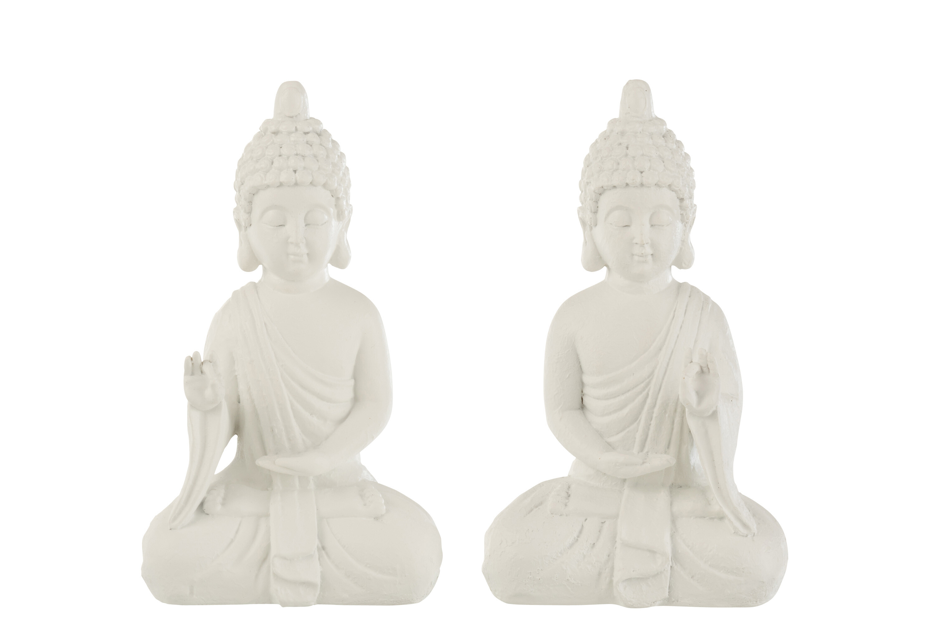 SET 2 BOUDDHA RES BLANC