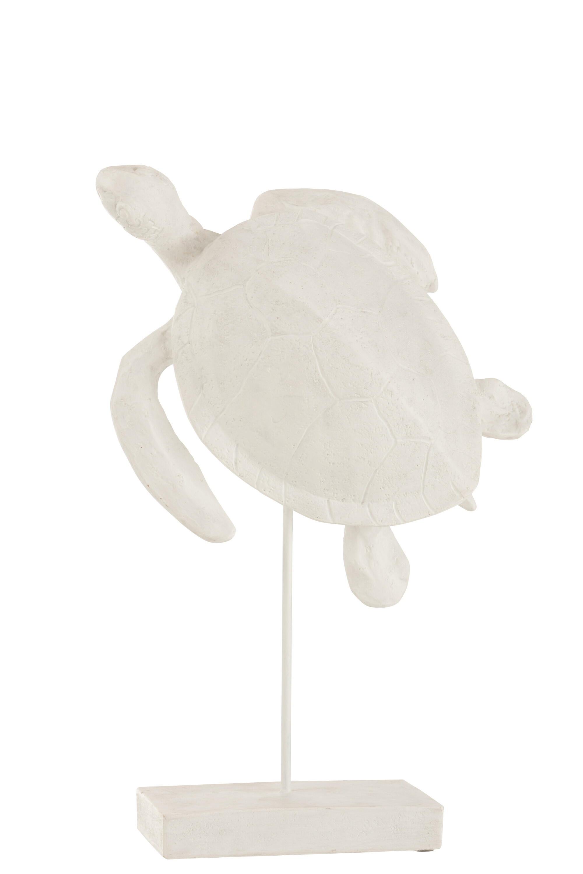 TORTUE+PIED RESINE BLANC