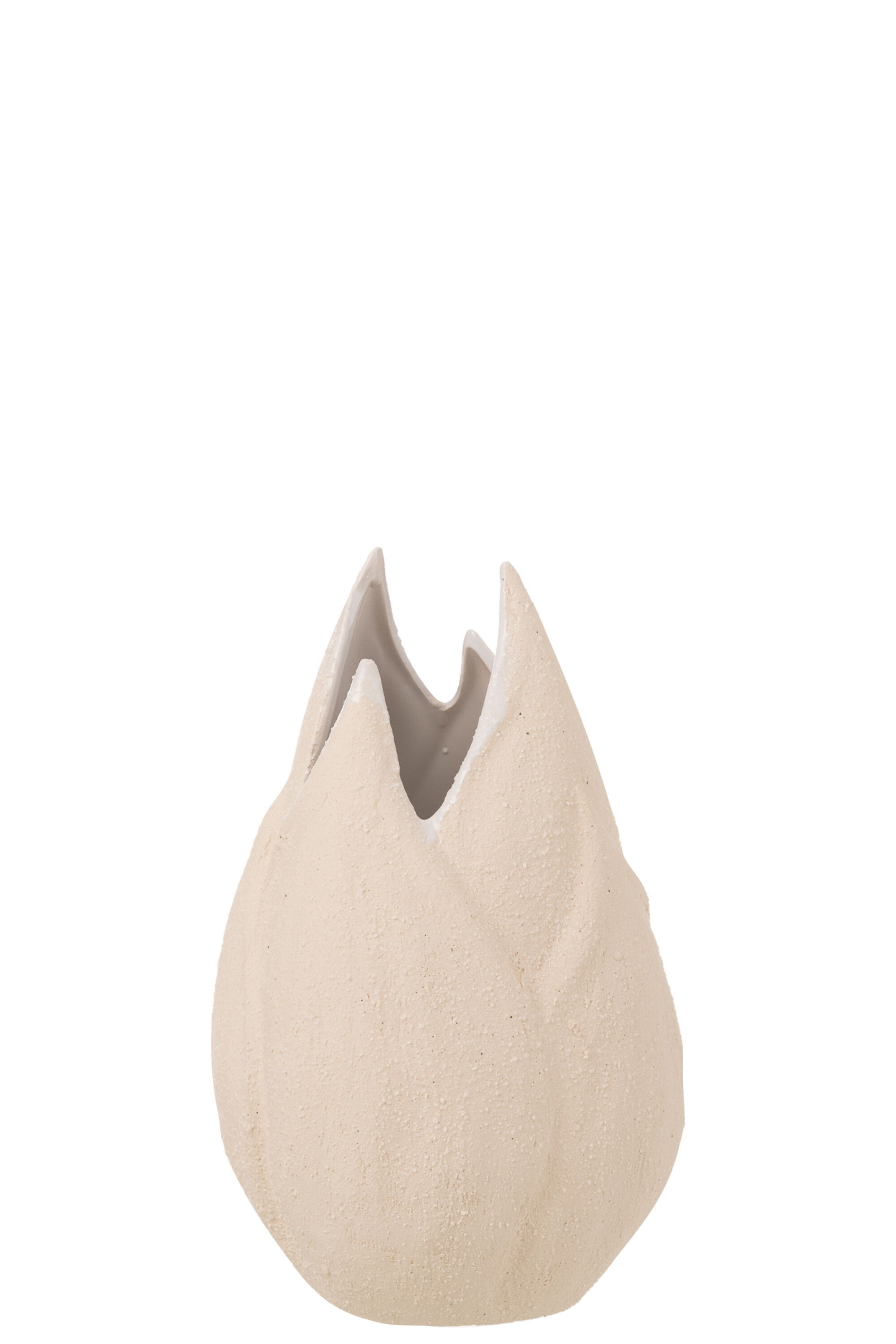 VASE SABLE CERAMIQUE BEIGE L