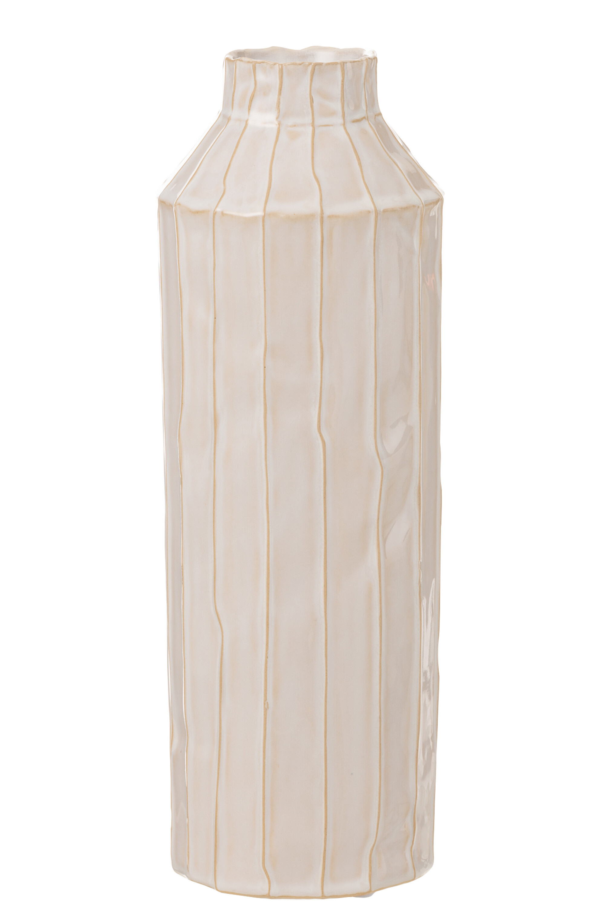 VASE BTLE LAIT CERAMIQ BLANC L