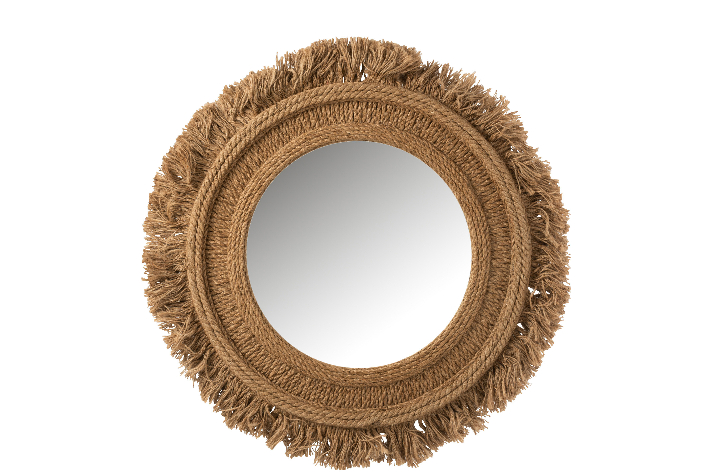 MIROIR ROND JUTE NAT