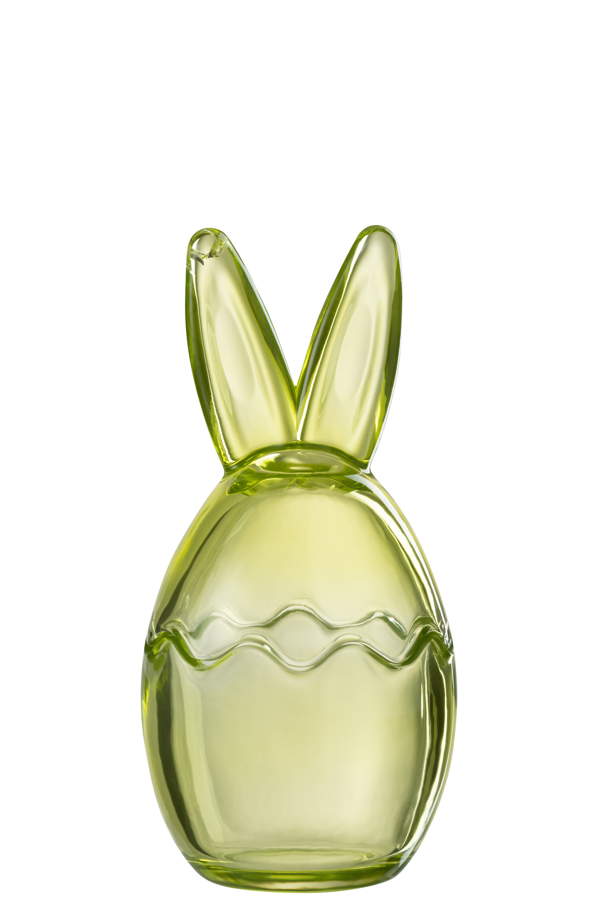 POT LAPIN VERRE VERT LARGE