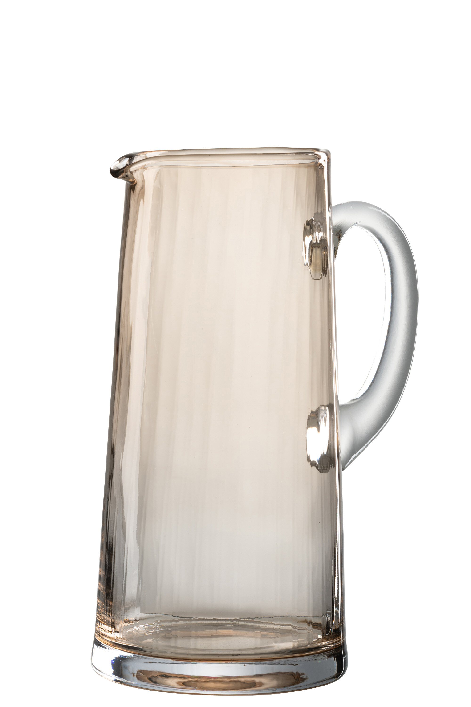 CARAFE LIGNES VERRE AMBRE