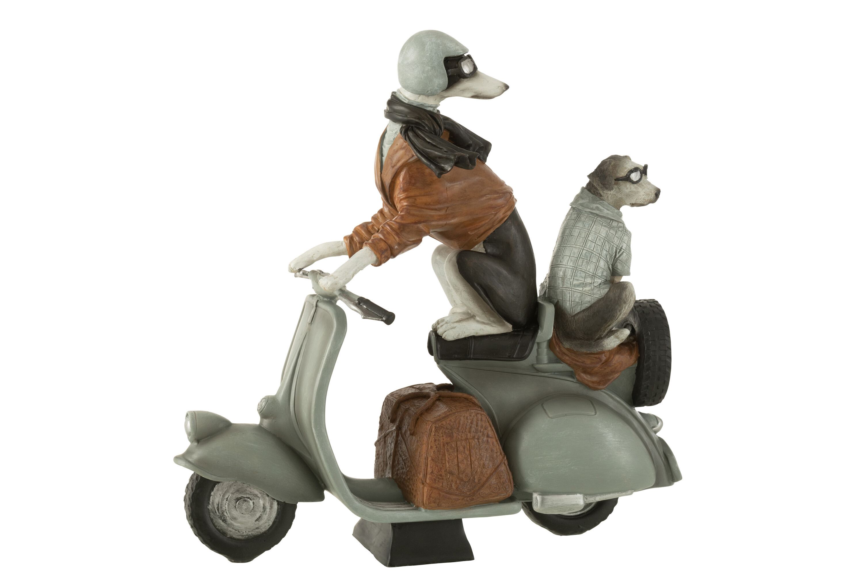 CHIENS SUR SCOOTER POLY MIX L