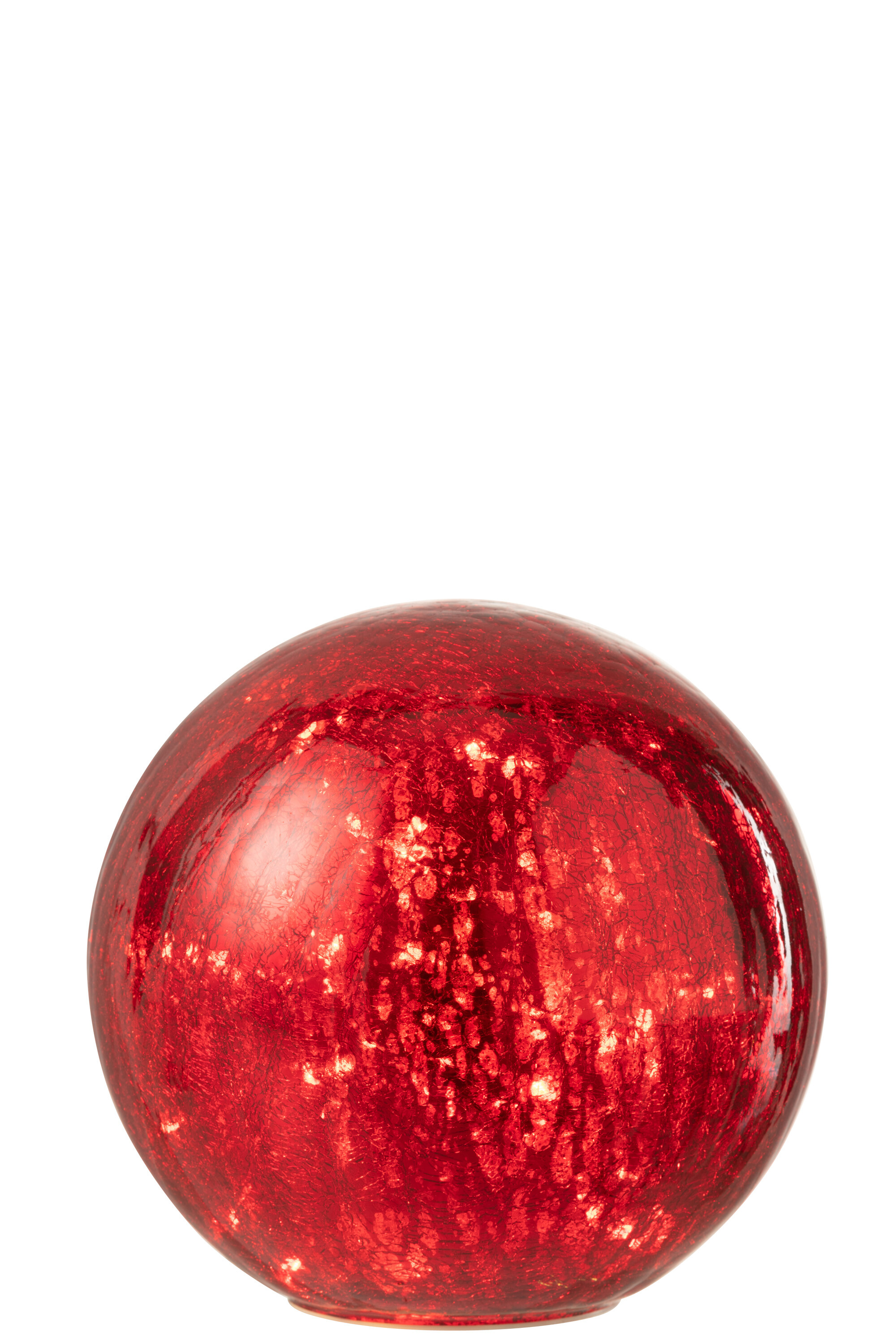 BOULE LED VERRE ROUGE L