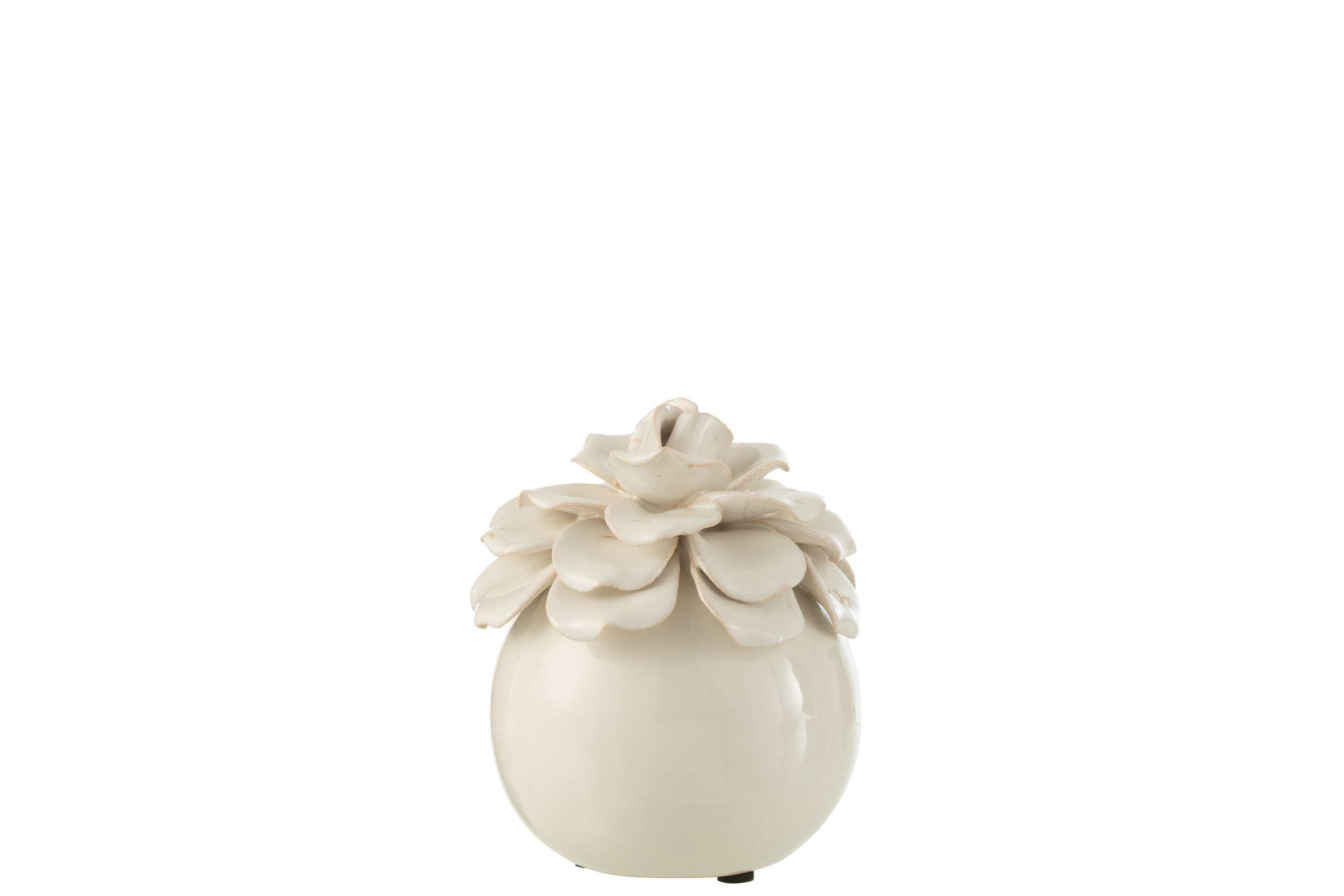 FLEUR DECO CER BLANC