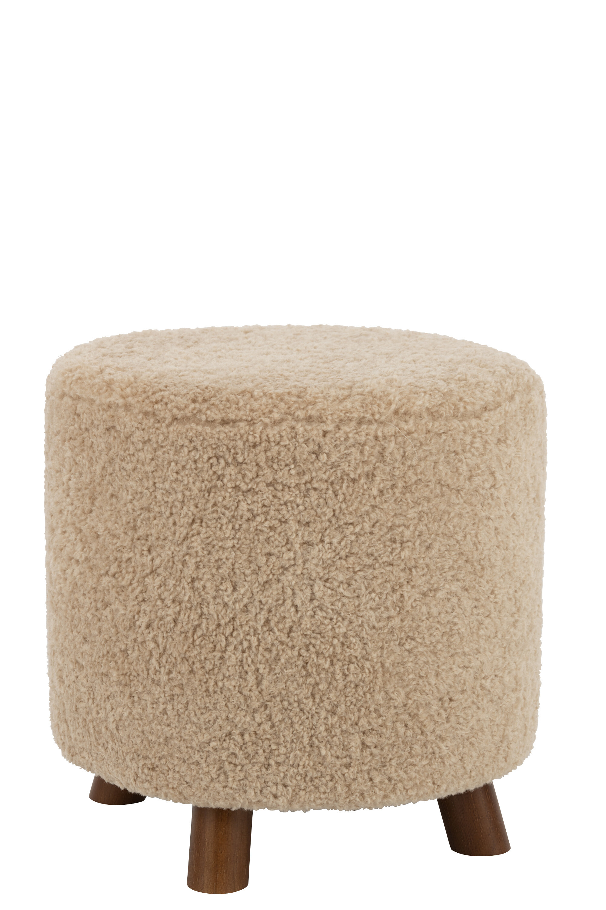 POUF MOUTON PIED POL BEIGE