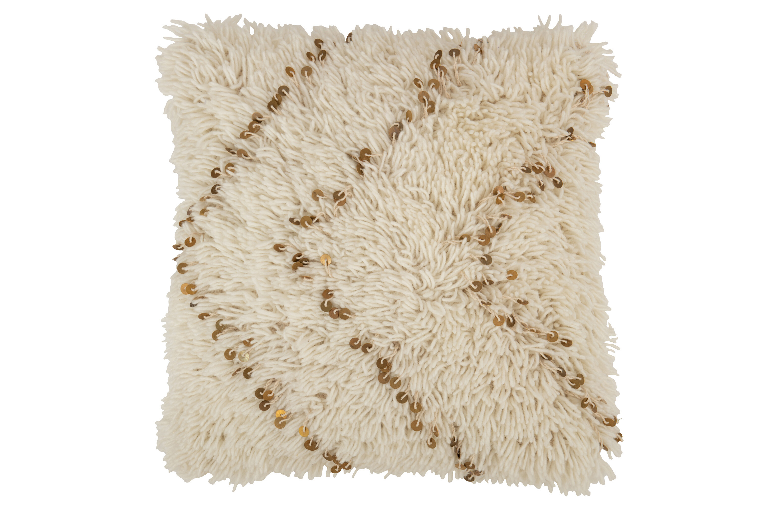 COUSSIN CARRE PERLE COT BL/OR