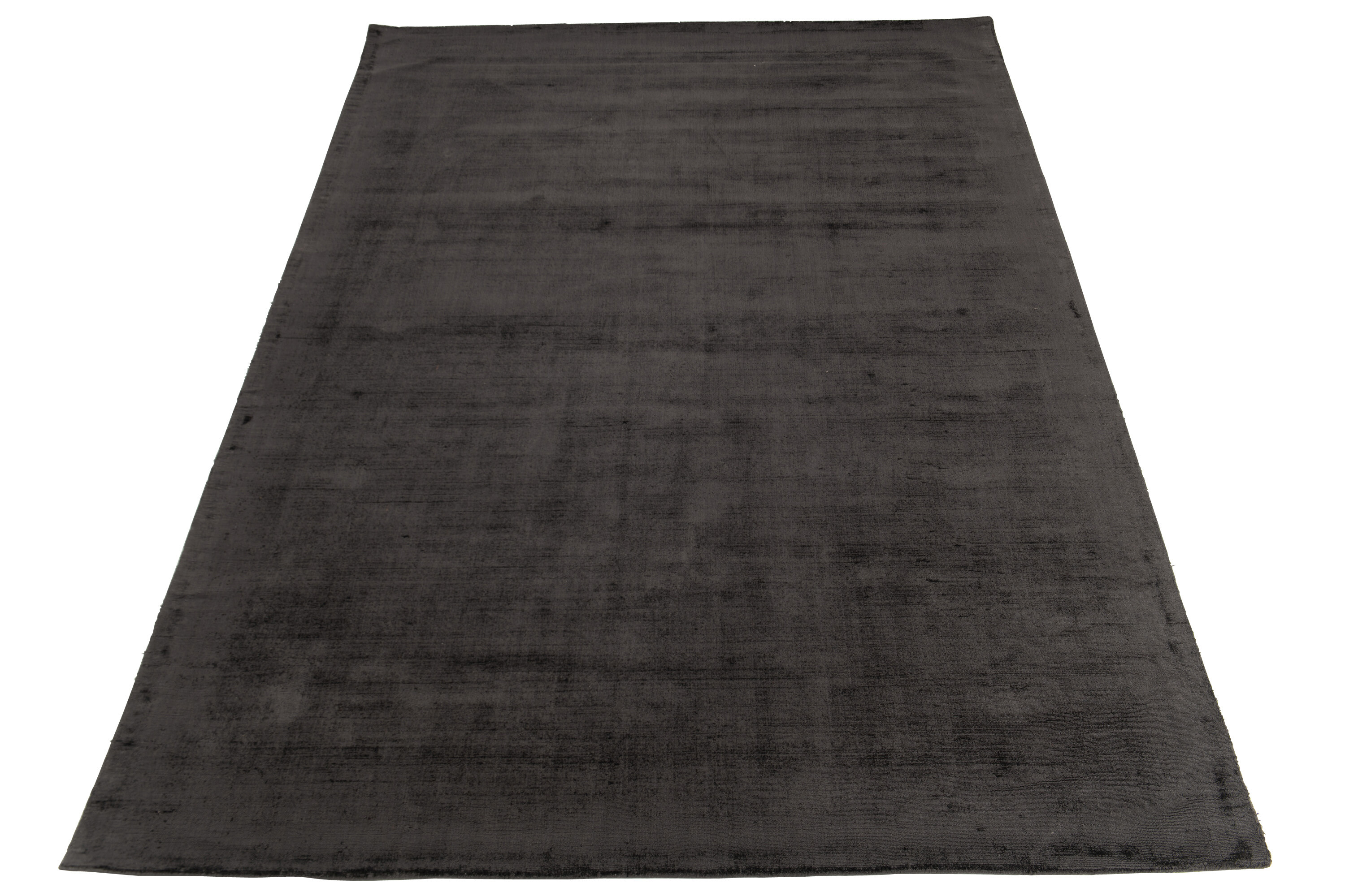 TAPIS RECTANGLE VISC COT GRIS