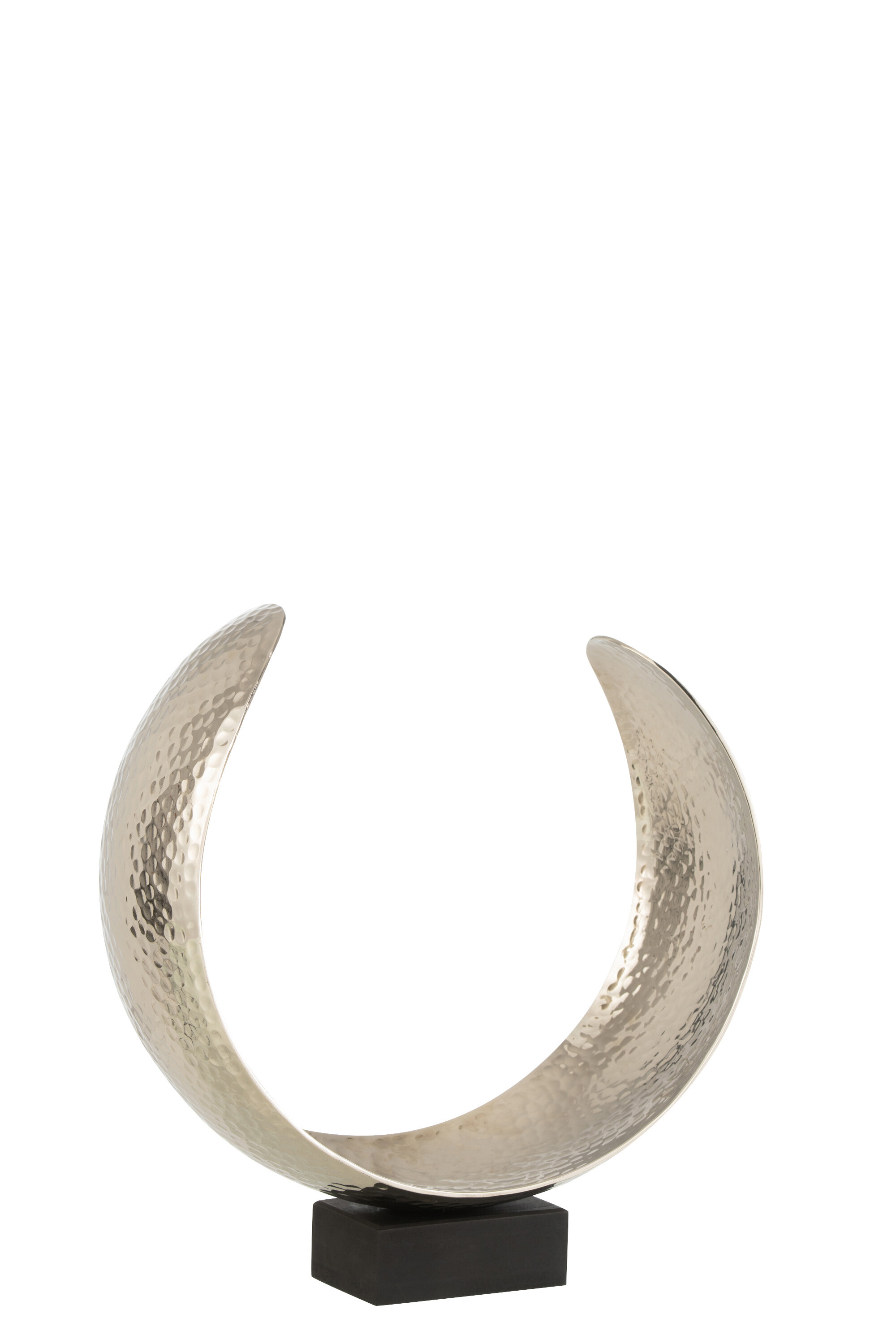 DECORATION LUNE METAL ARGENT M