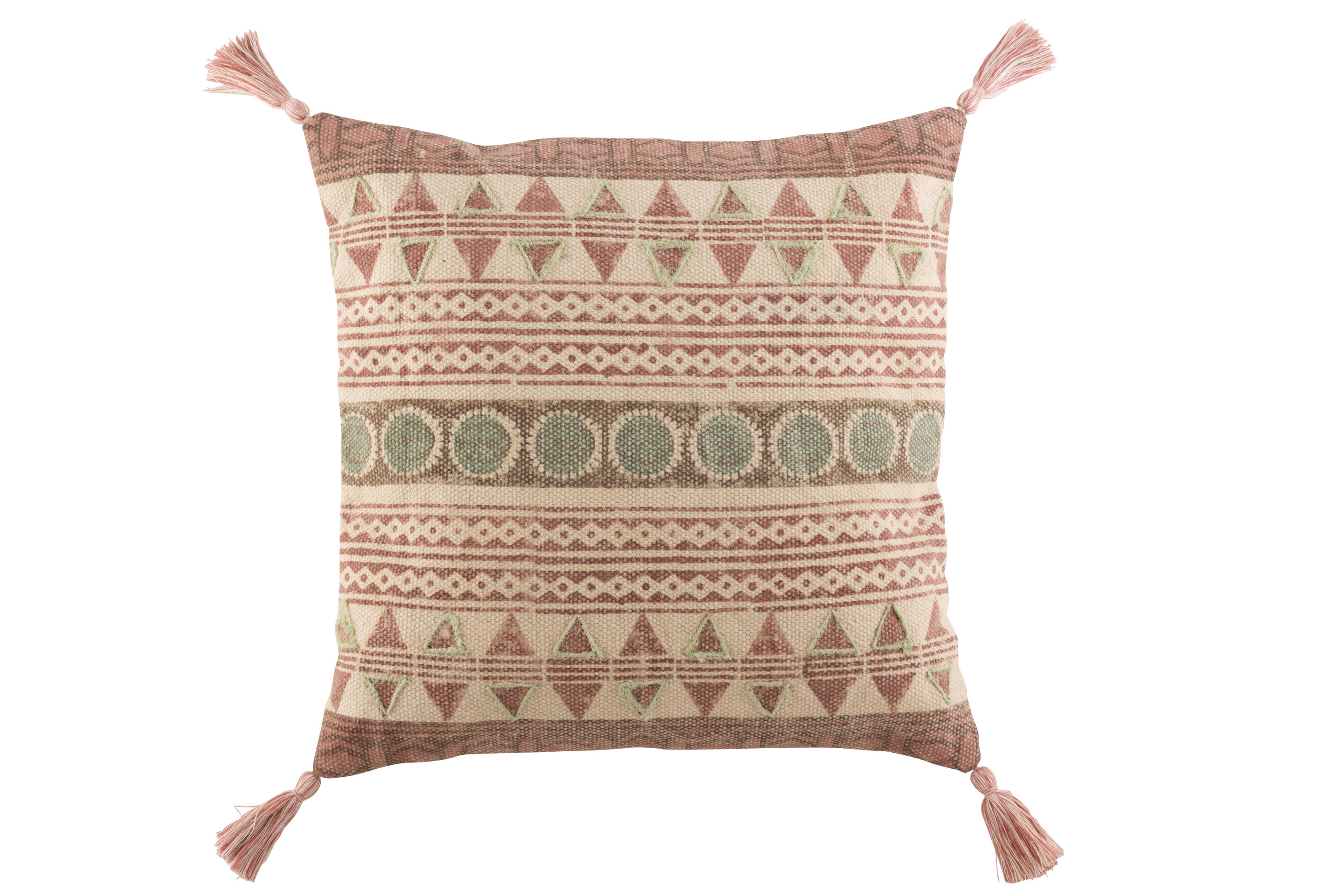 COUSSIN INDIEN COT BOR/VER