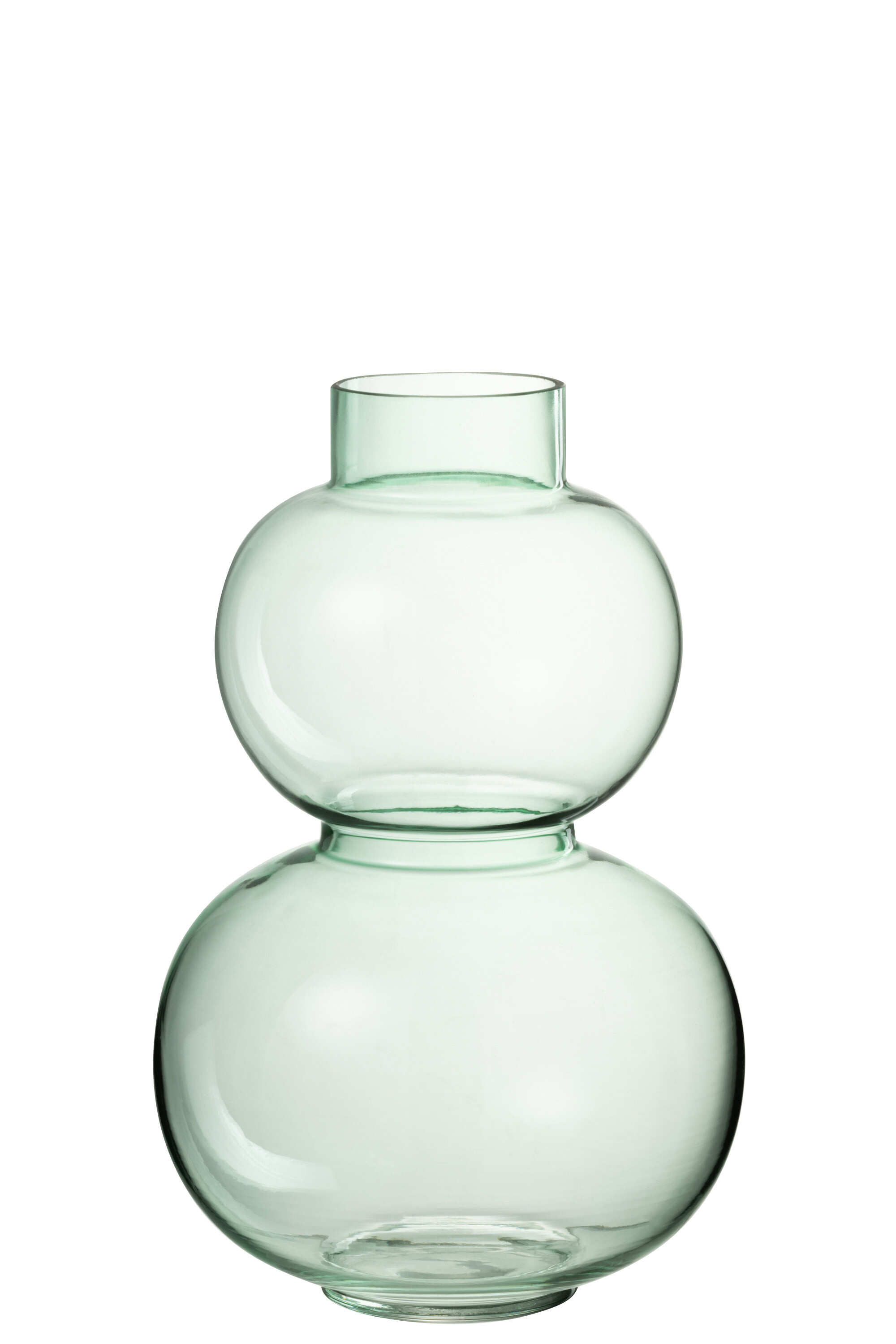 VASE BOULE VERRE VERT S