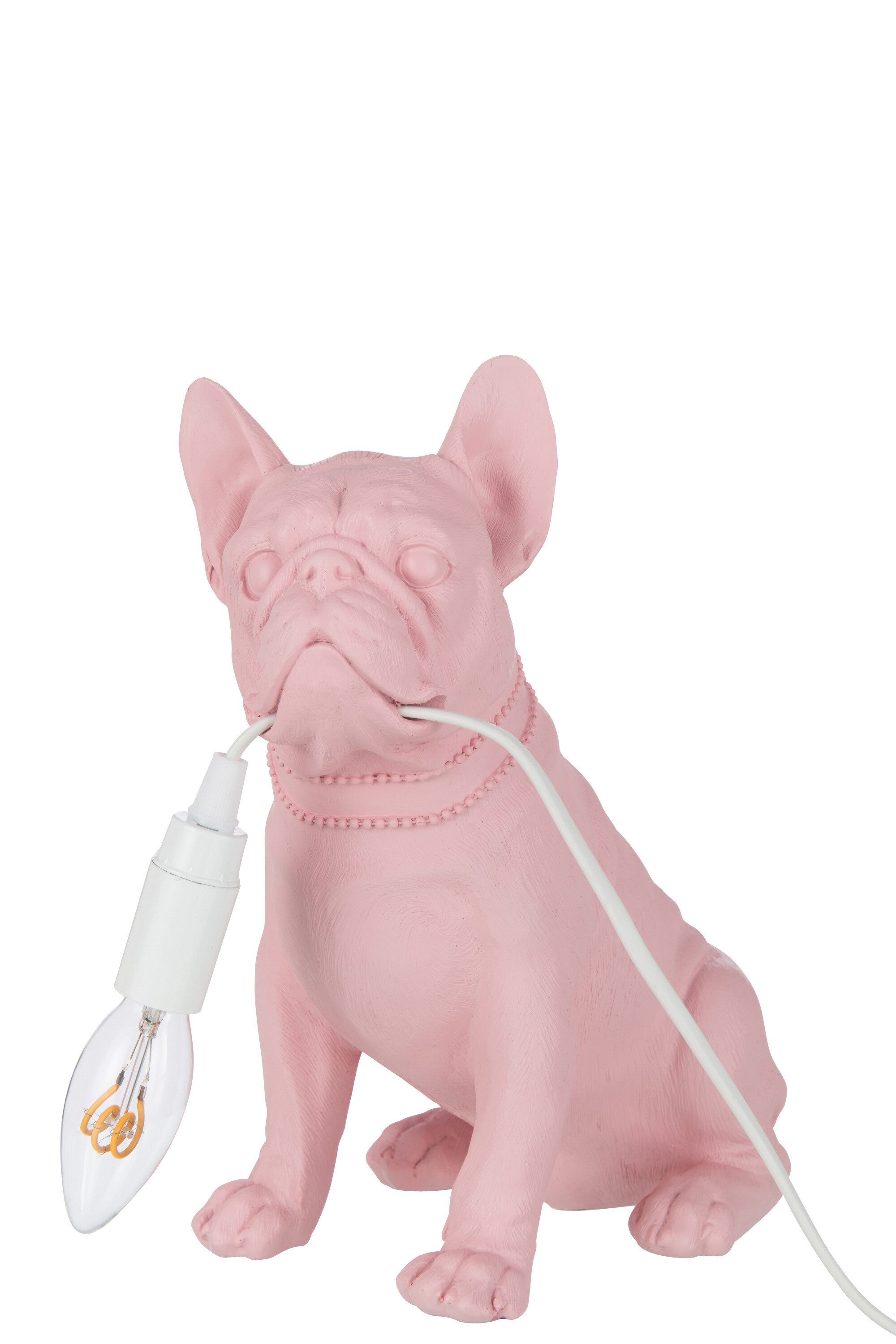 LAMPE BULLDOG POLY ROSE