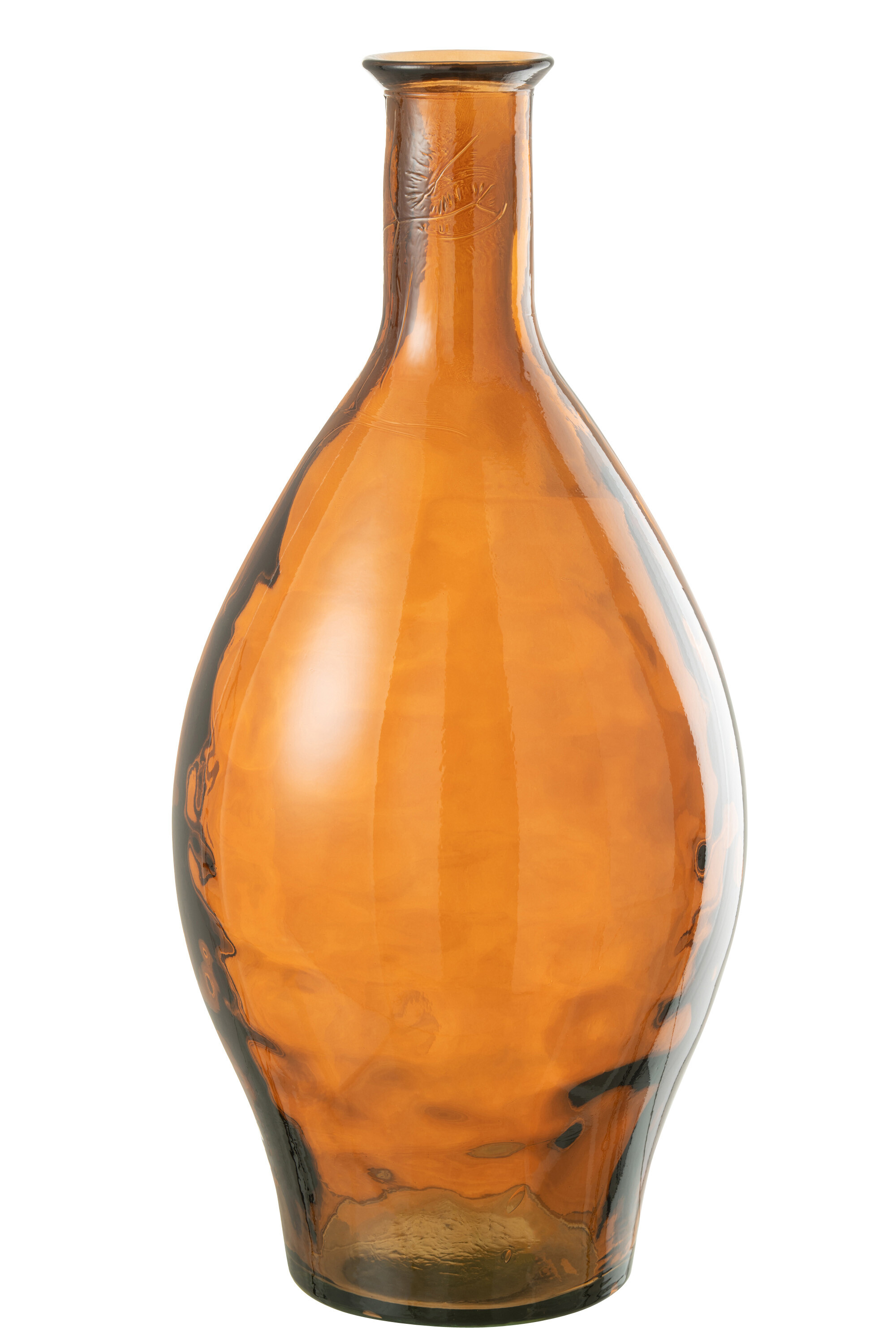 VASE HAUT VERRE BRUN