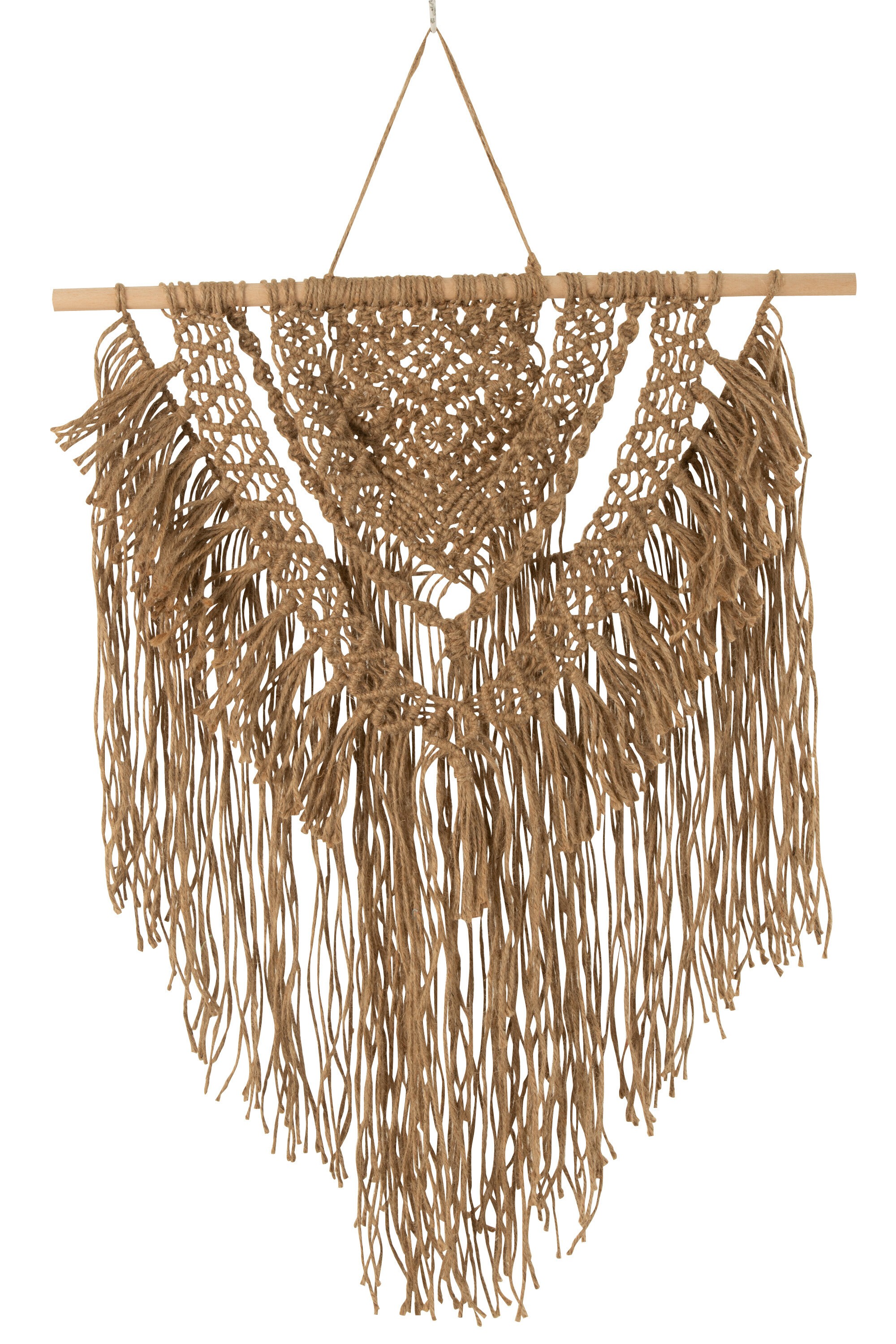 SUSP MUR MACRAME JUTE NAT L