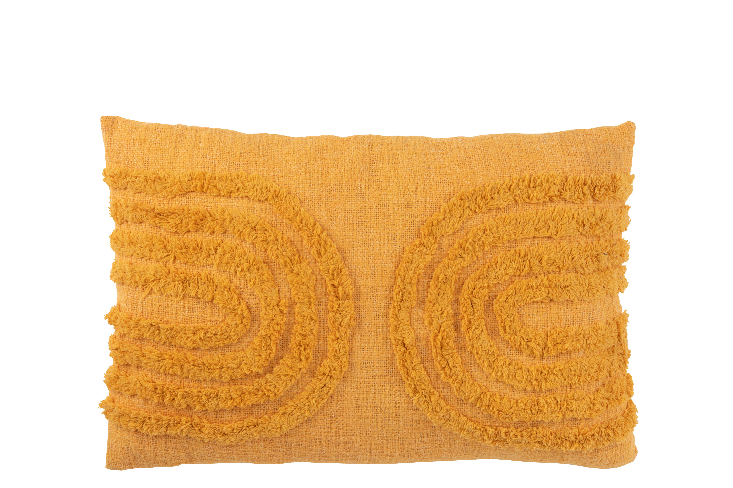 COUSSIN MOTIF U COT OCRE LONG