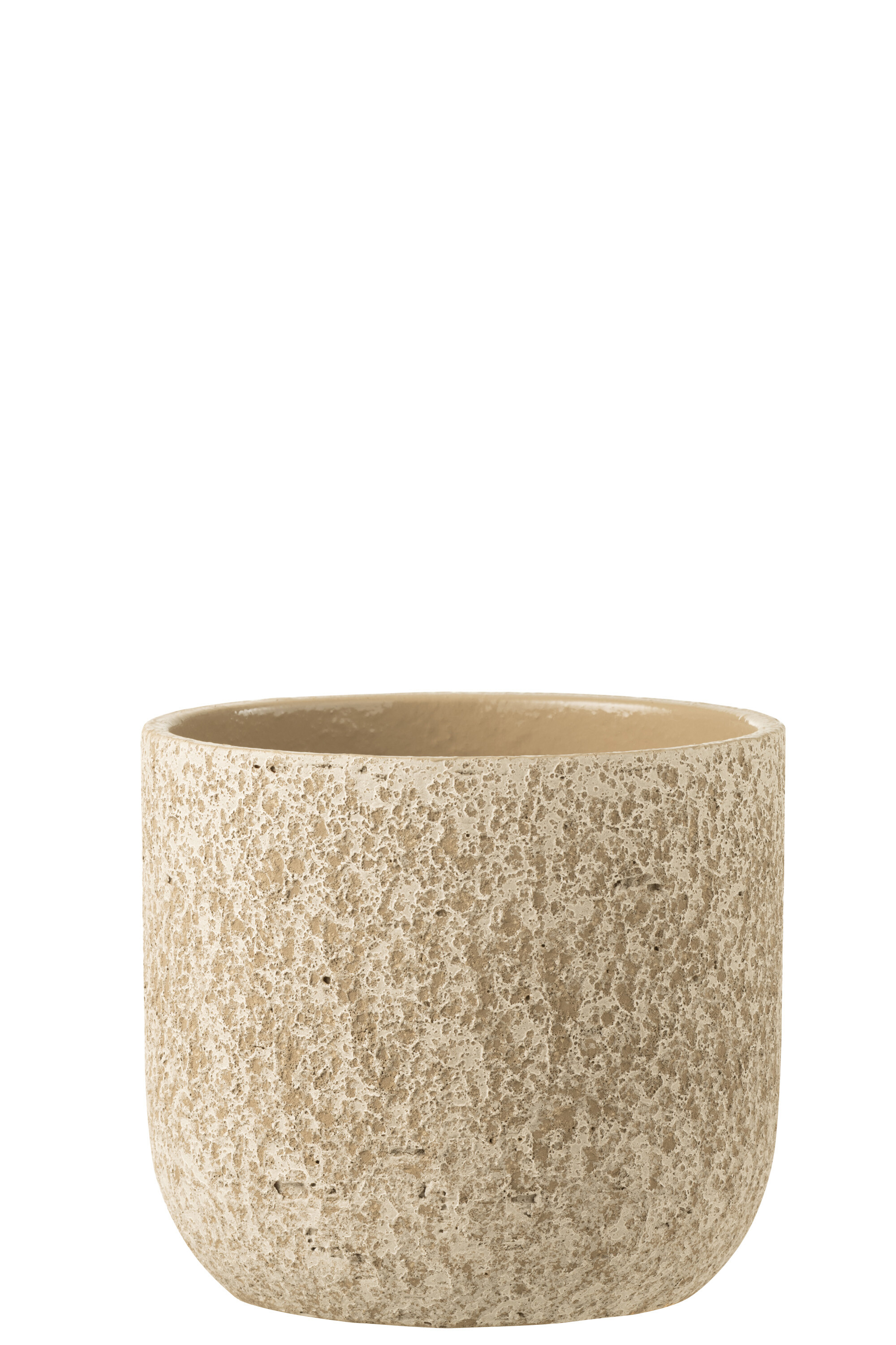 CACHEPOT RUGUEUX CER BEIGE L