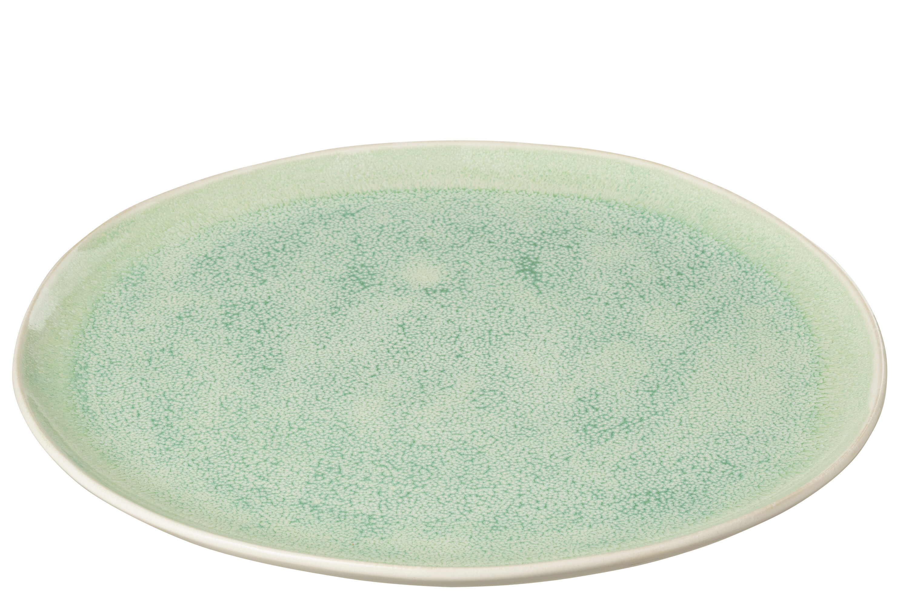 ASSIETTE LARA PORCELAINE VERT L