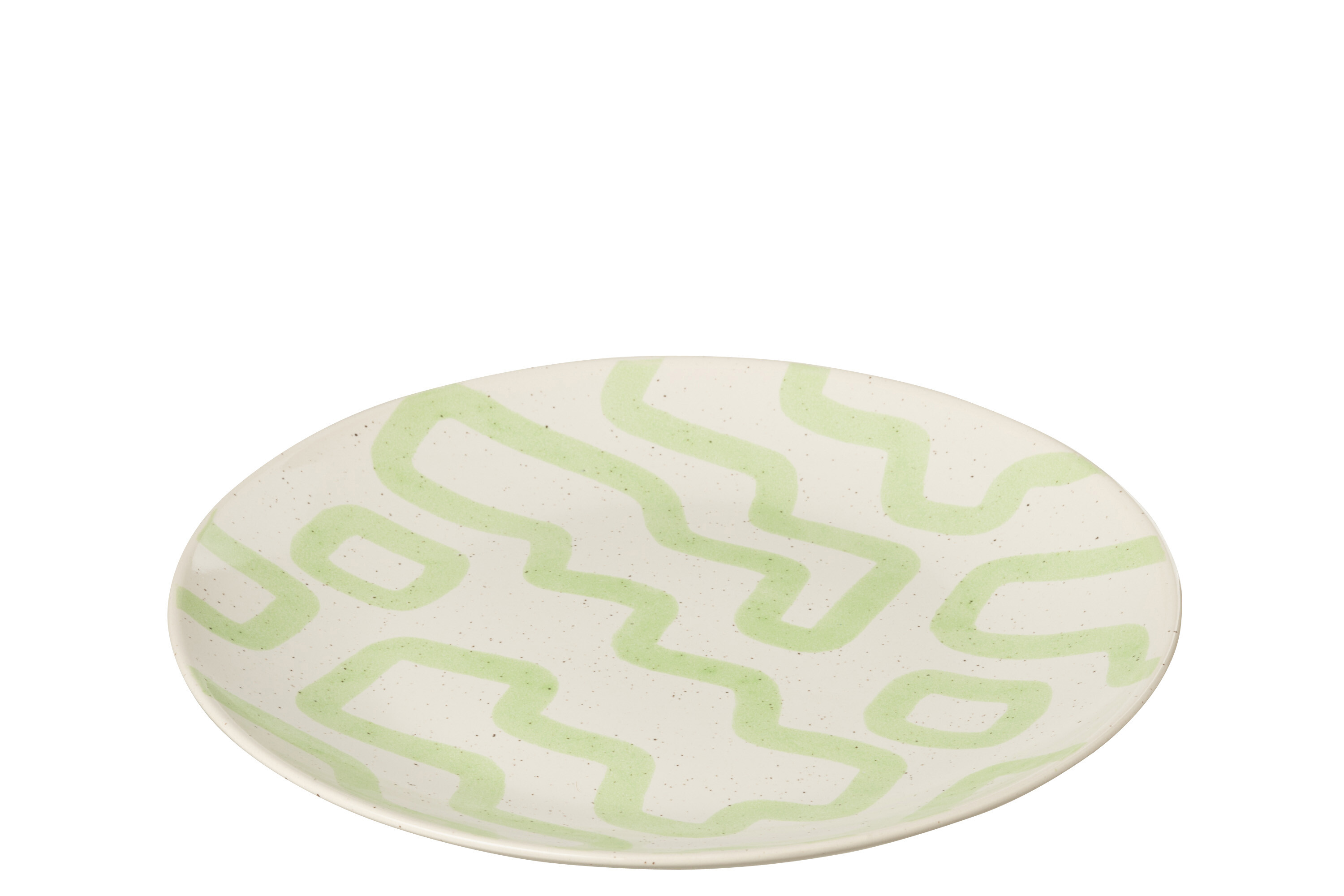 ASSIETTE MOTIF PORCEL VERT L