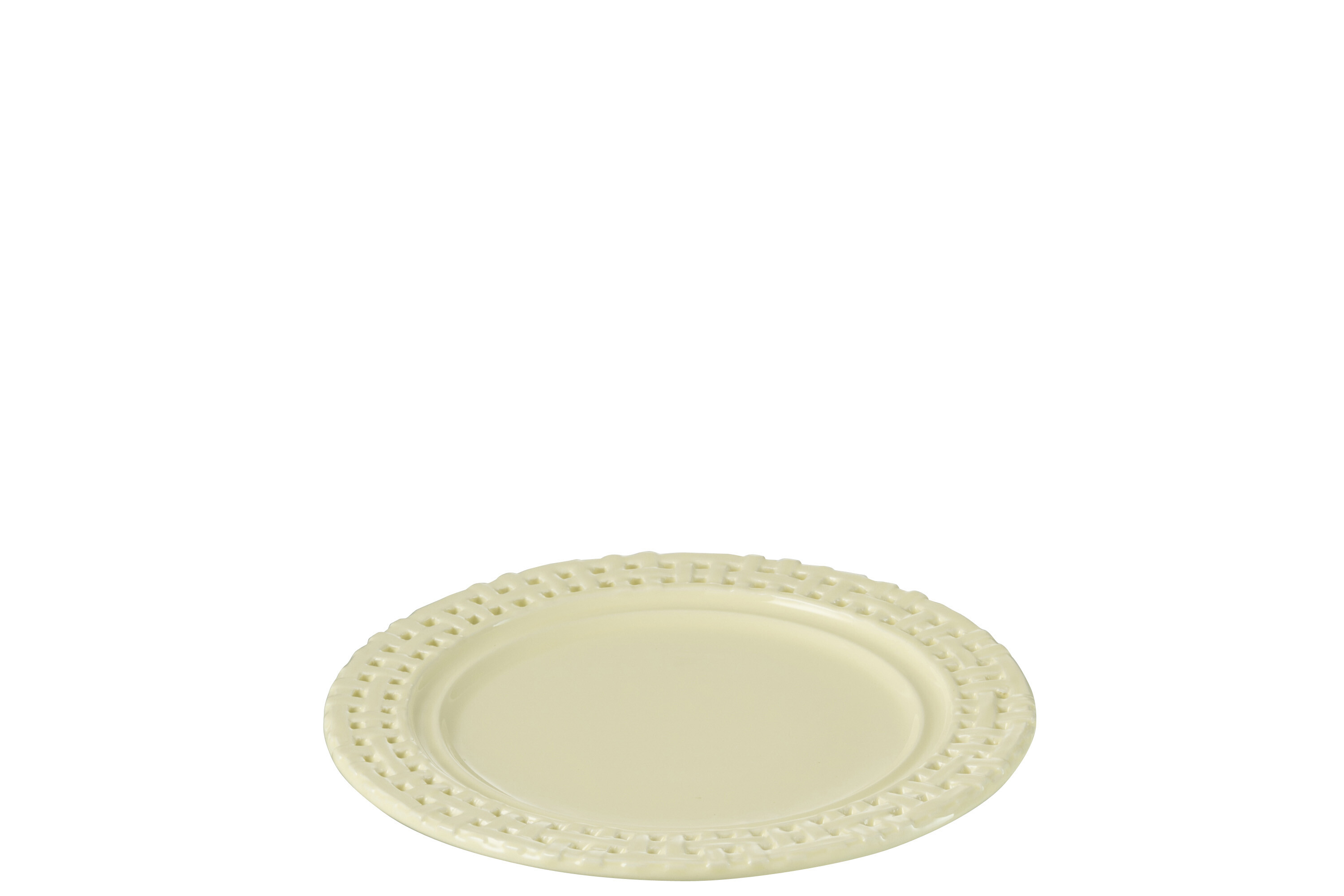 ASSIETTE ROND CER JAUNE