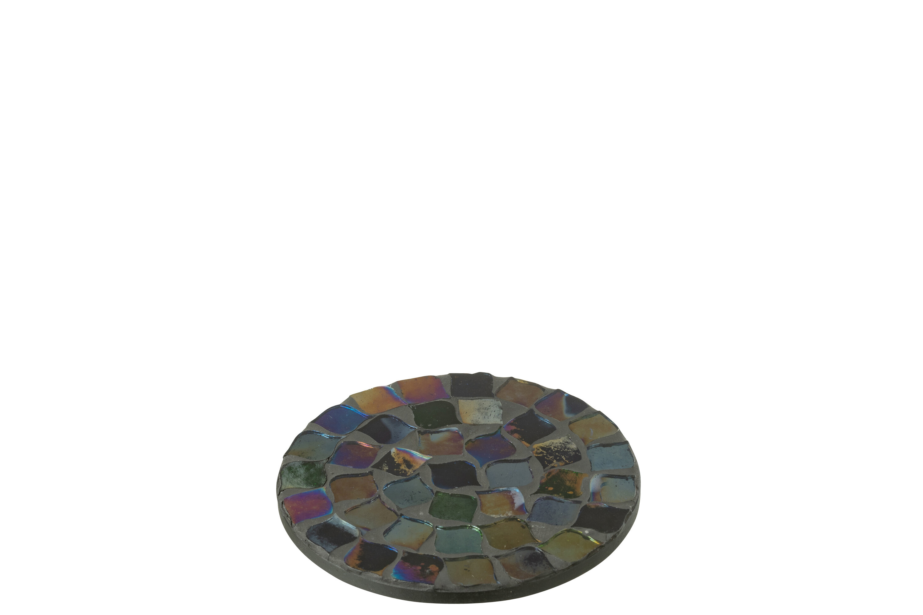 PLATEAU MOSAIC VERRE MAUVE S