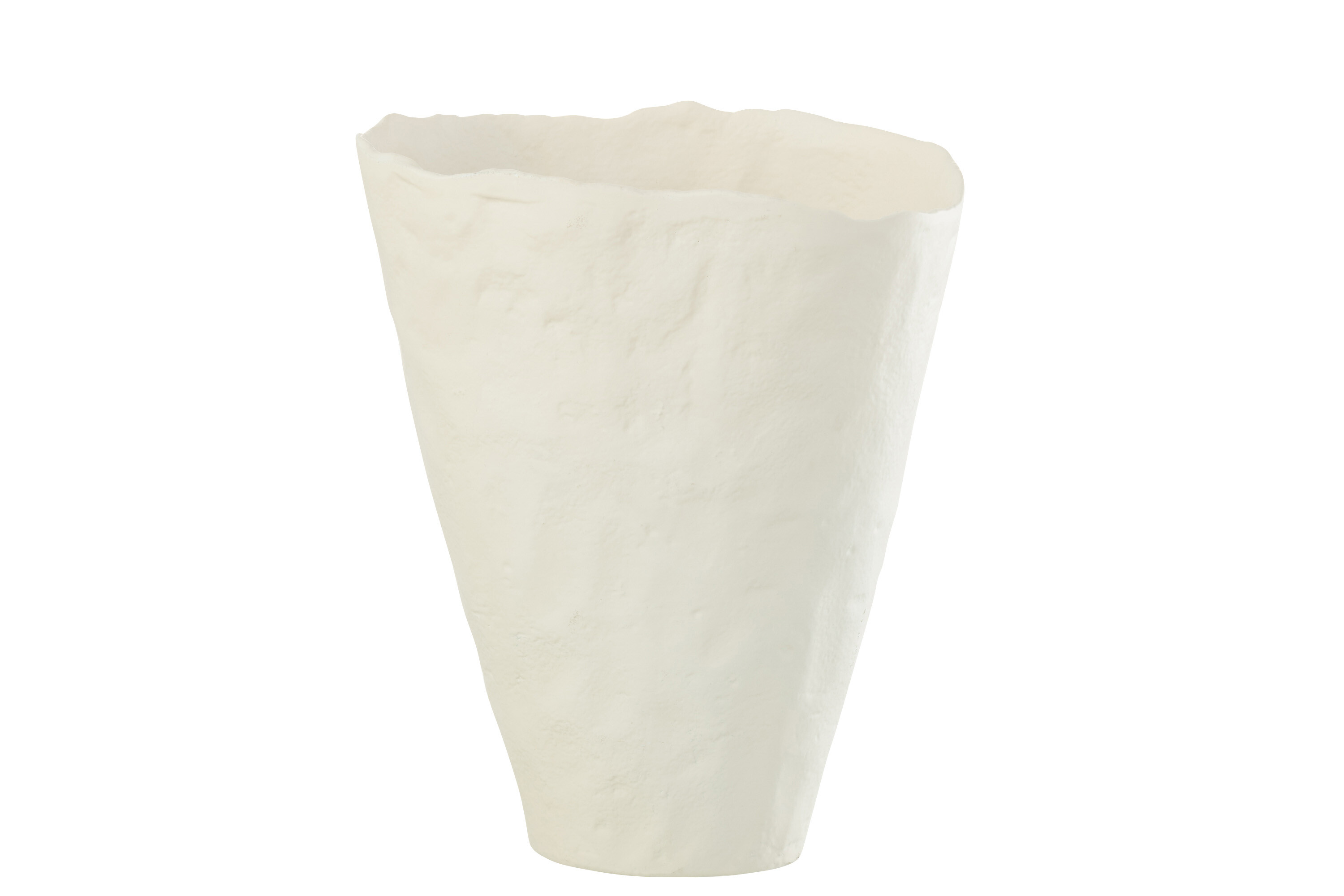 VASE IRREGULIER ALU BLANC