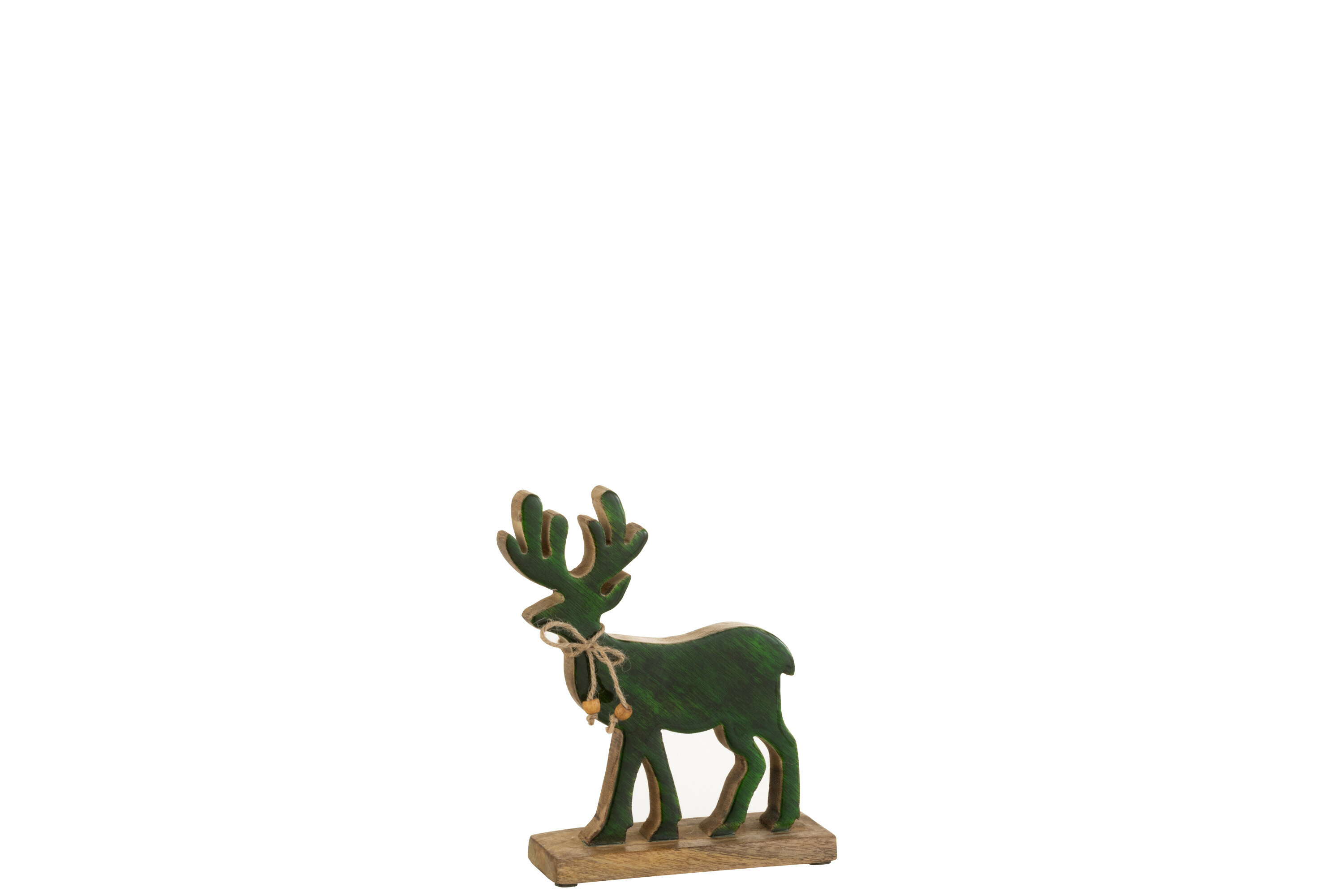 FIGURINE RENNE BOIS VERT S