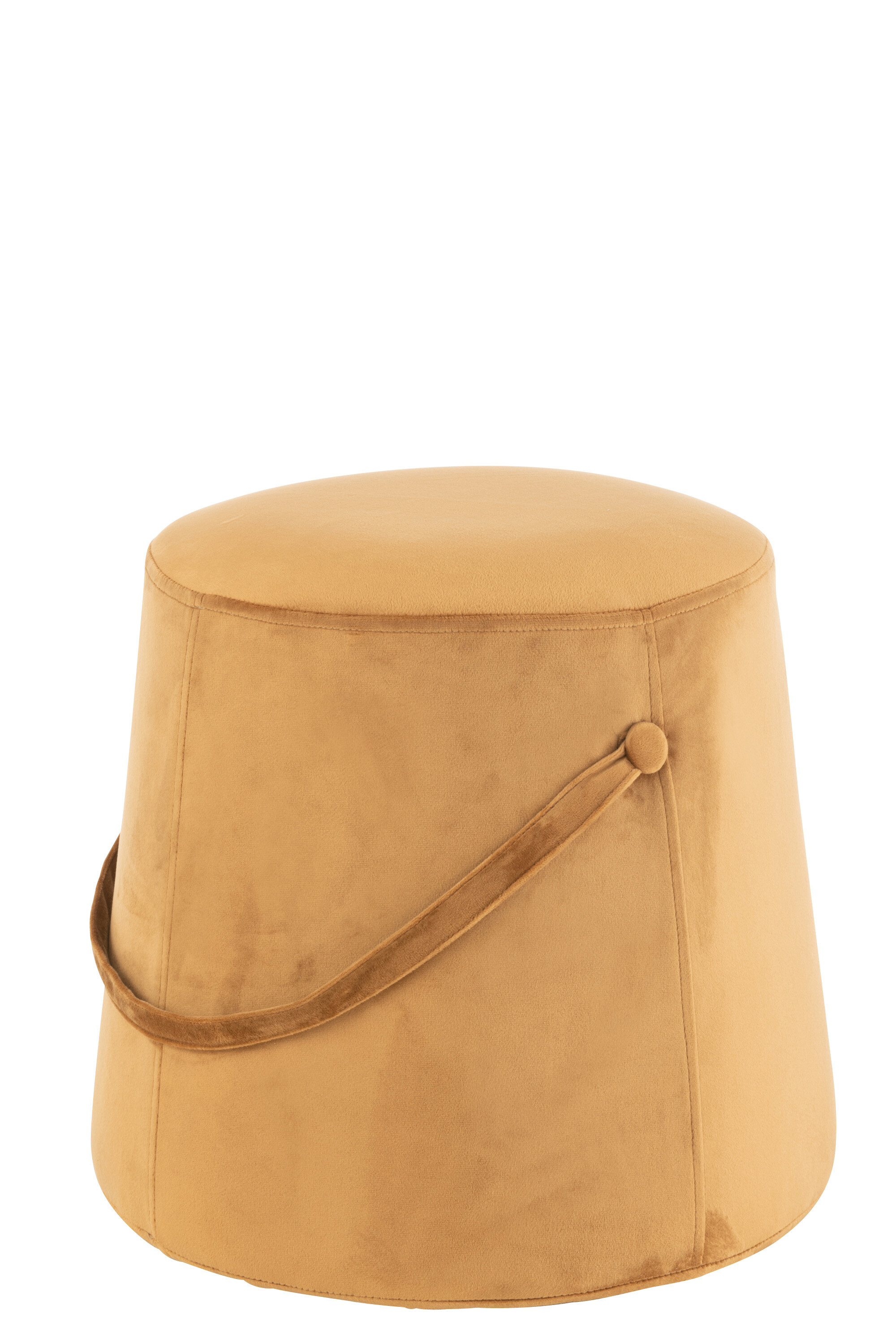 POUF ANSE VELOURS OCRE