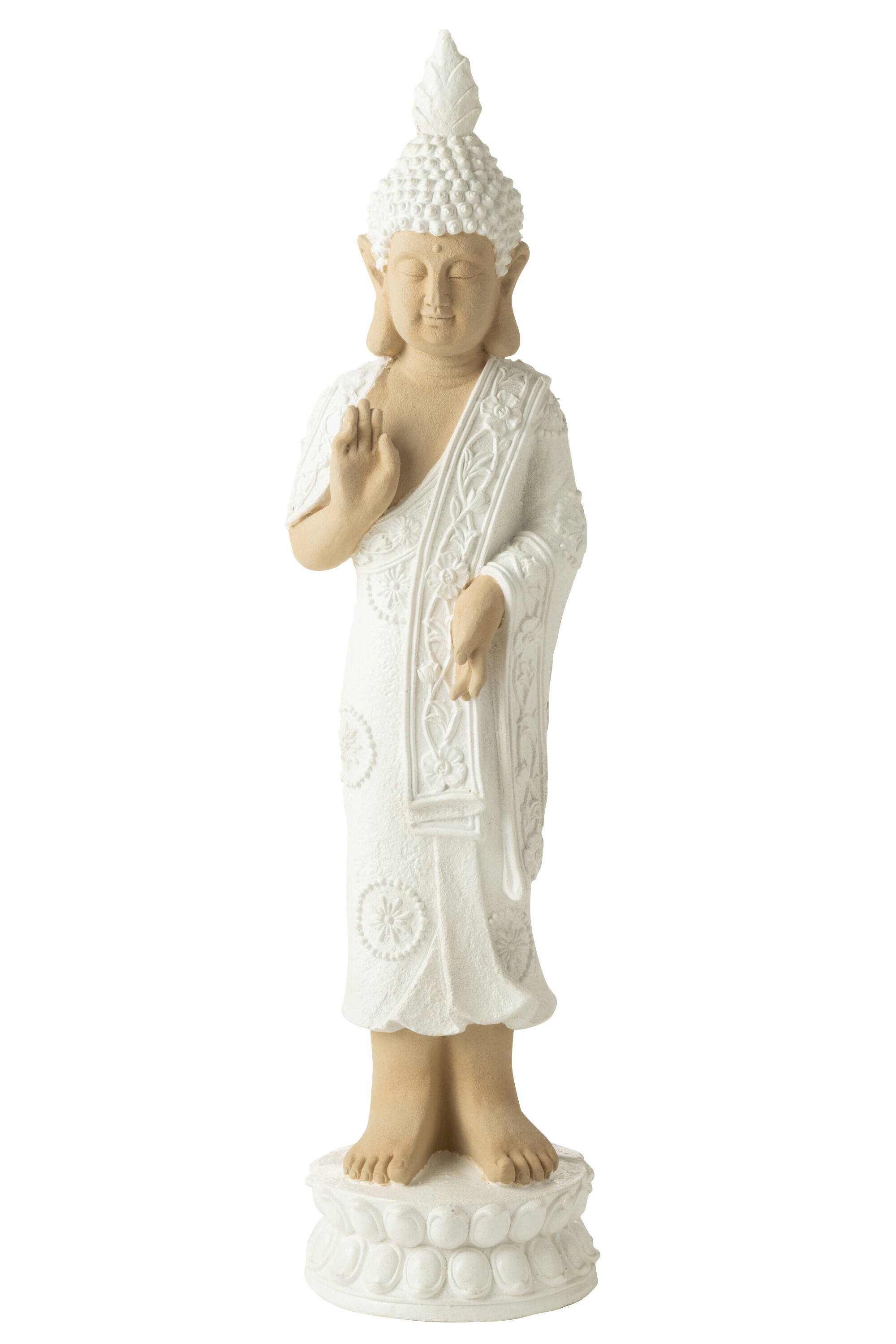 BOUDDHA DEBOUT MAGN BLA/BEIGE