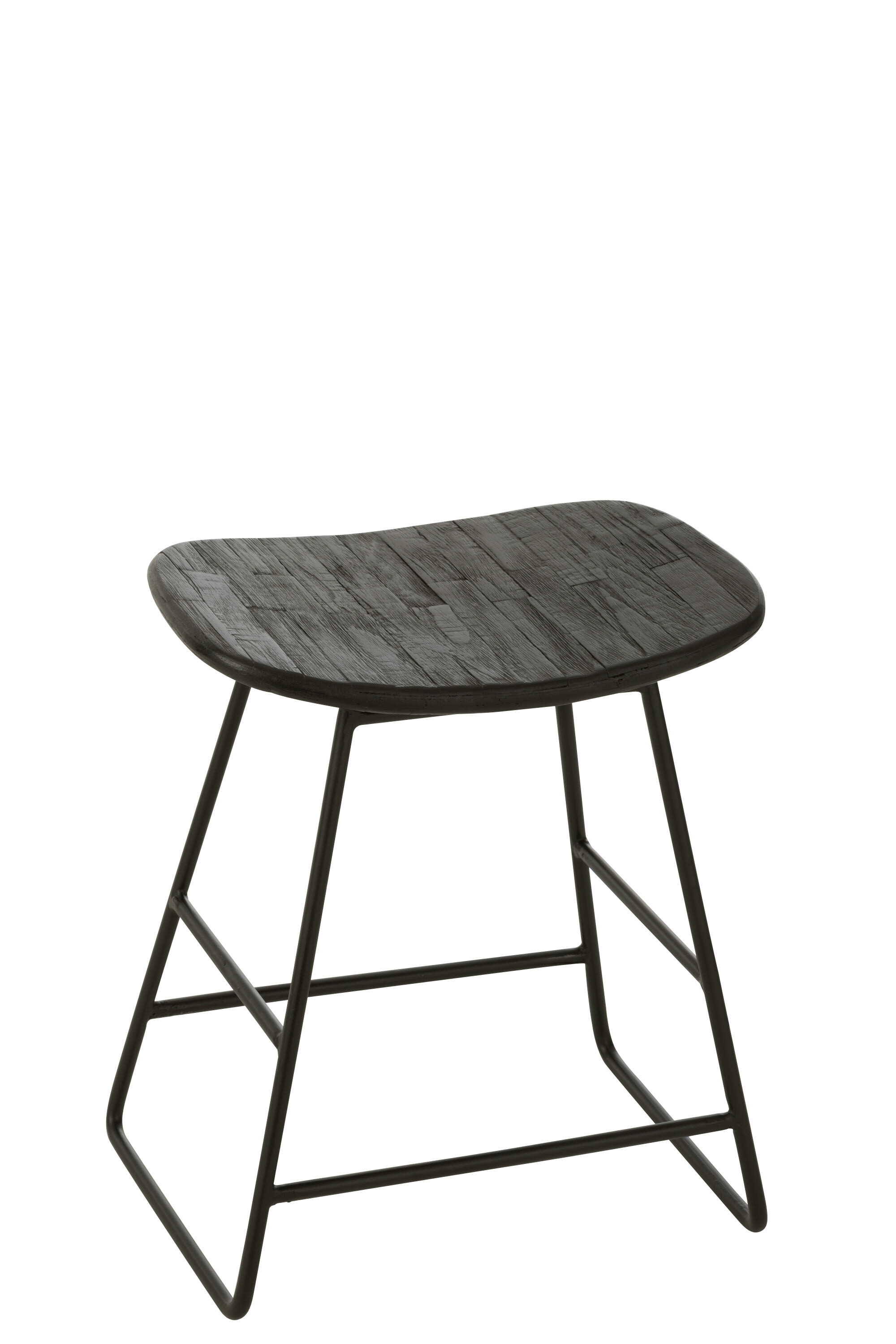 TABOURET RECT TECK RECY NOIR S