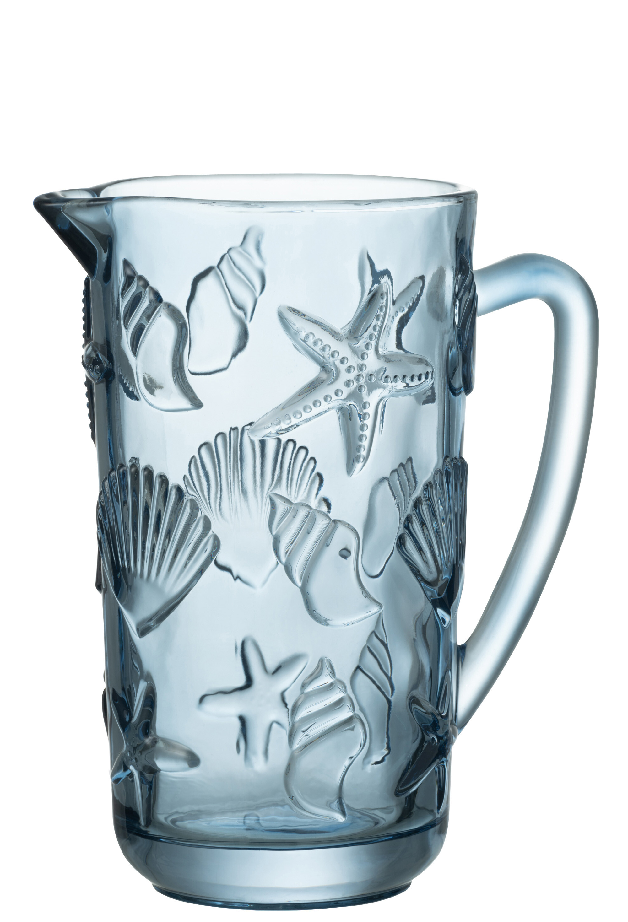 CARAFE MER VERRE BLEU CLAIR