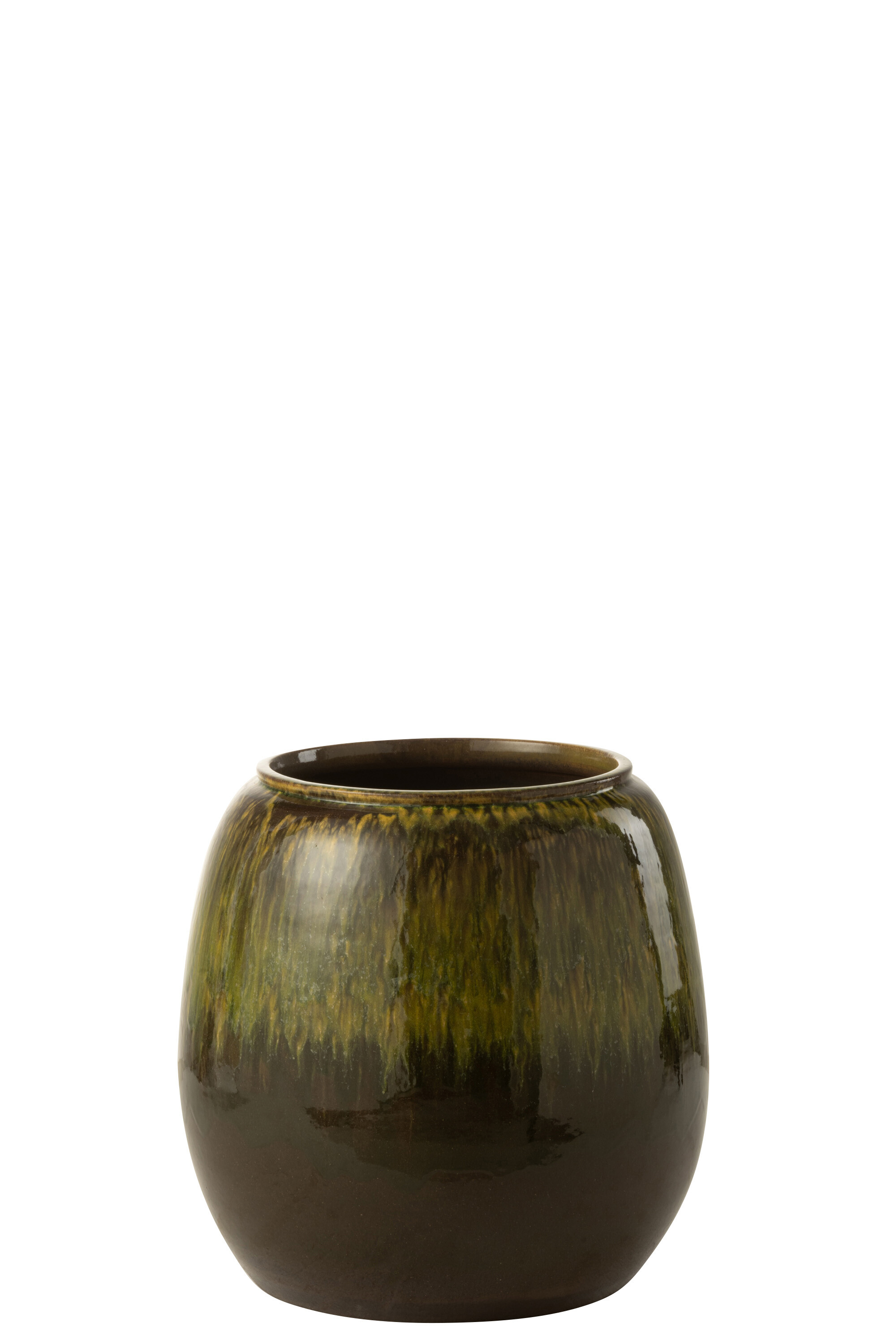 CACHEPOT OLIVE CER VERT