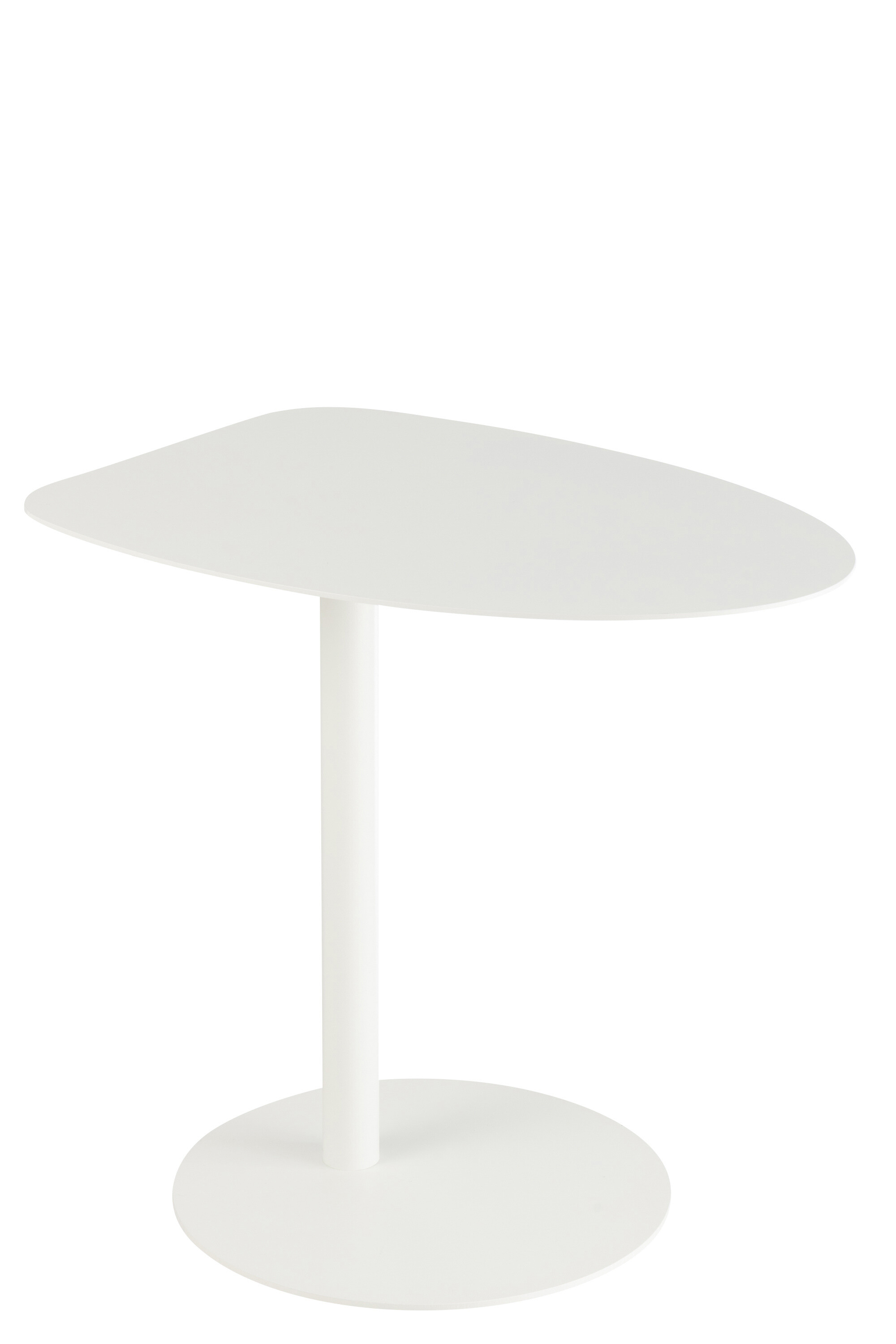 TABLE SURF METAL BLANC