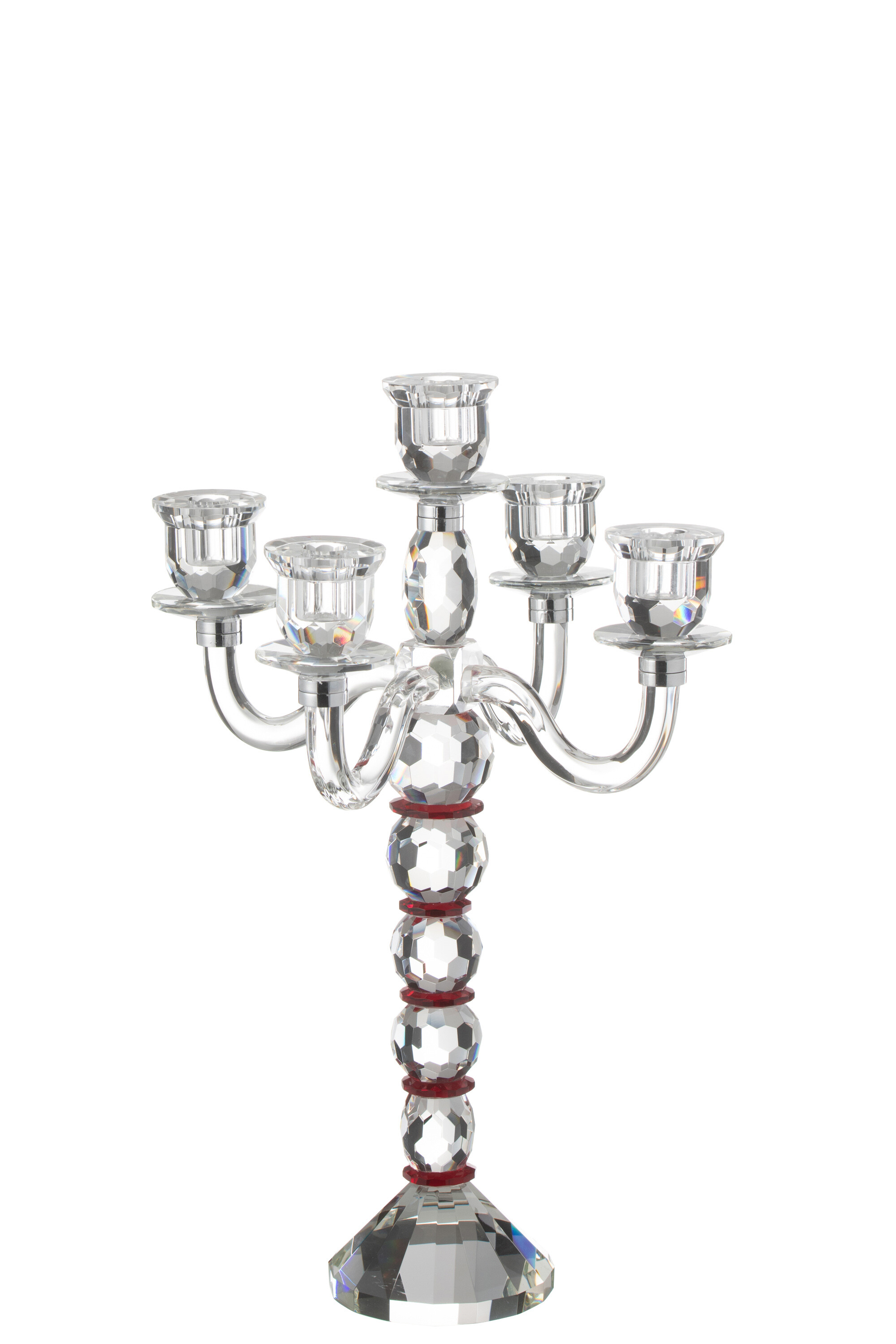 CHANDELIER ANNIE 5 BRAN ROU/TR