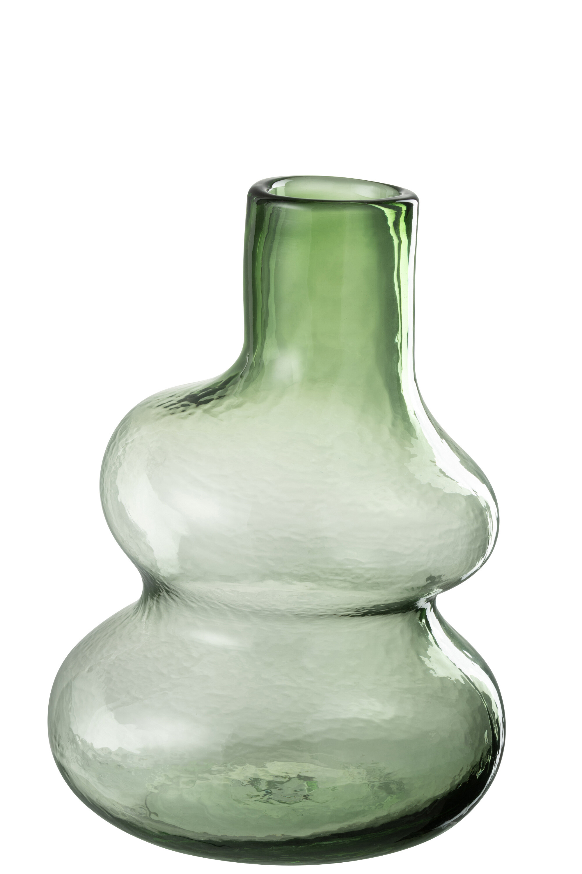 VASE GOURDE VERRE VERT L