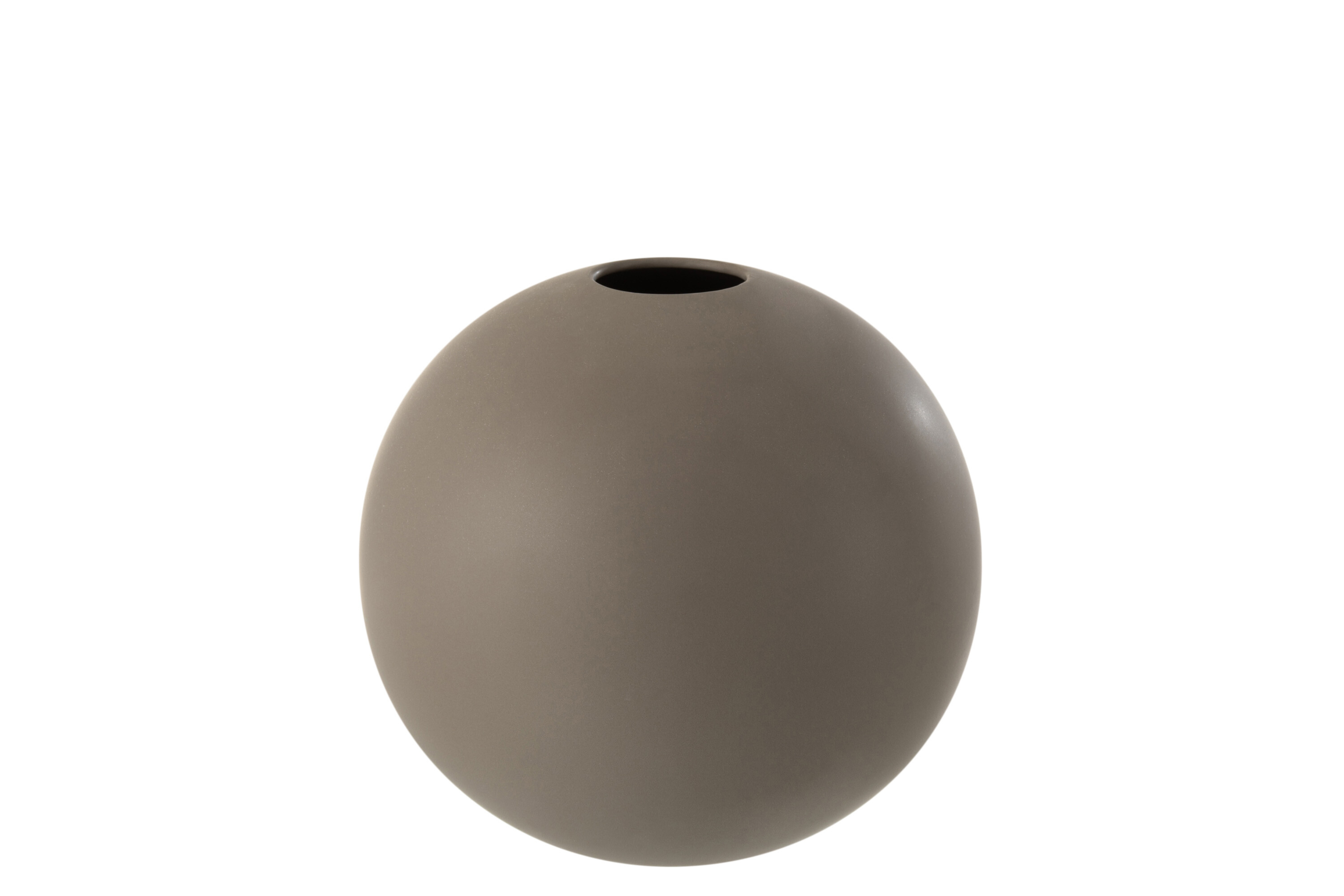 VASE BOULE CERAMIQUE GRIS F L