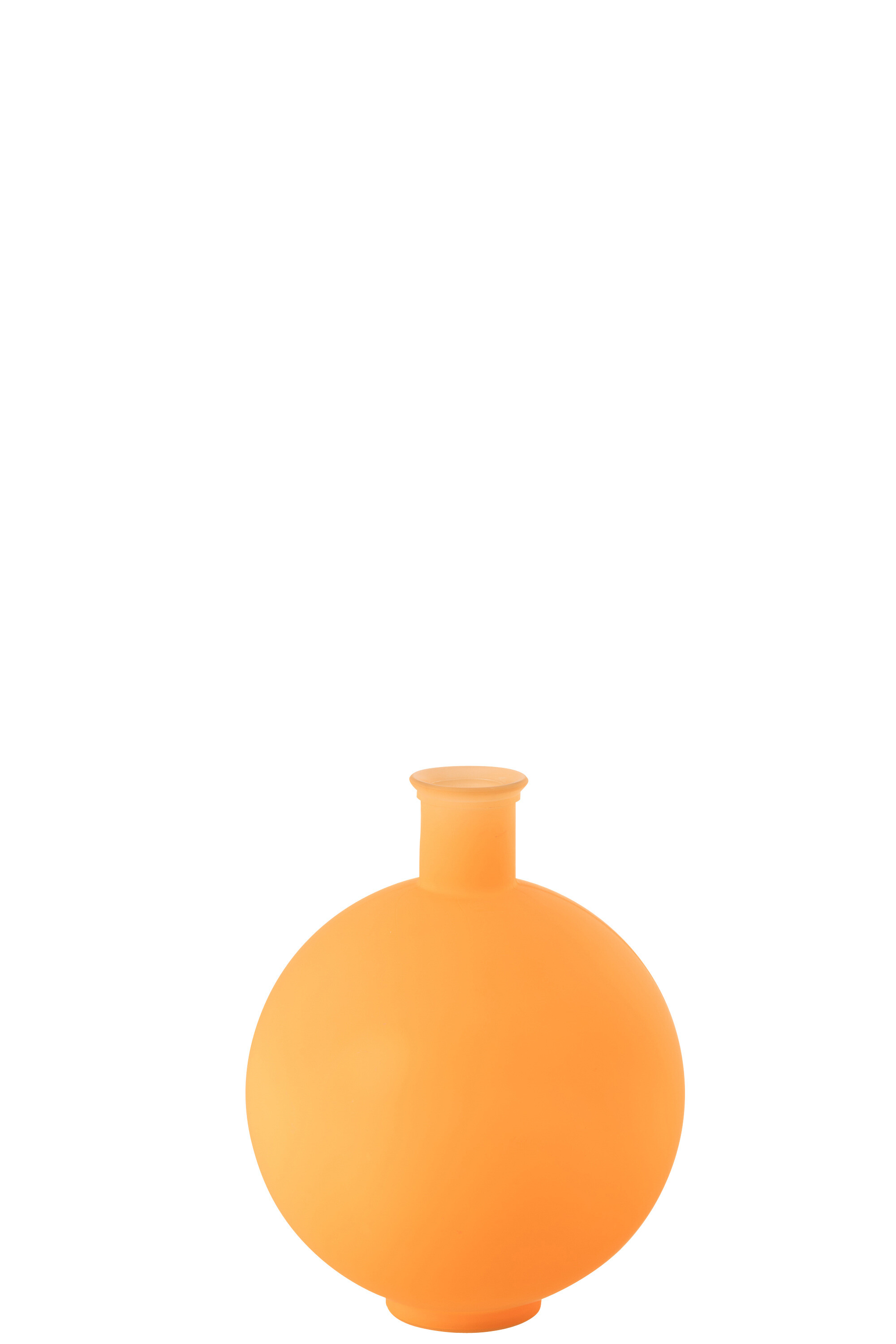 VASE BALL GL NEON ORANGE L